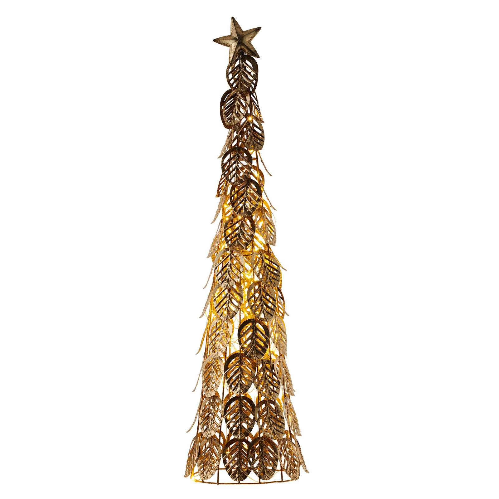 LED-Dekobaum Kirstine, gold