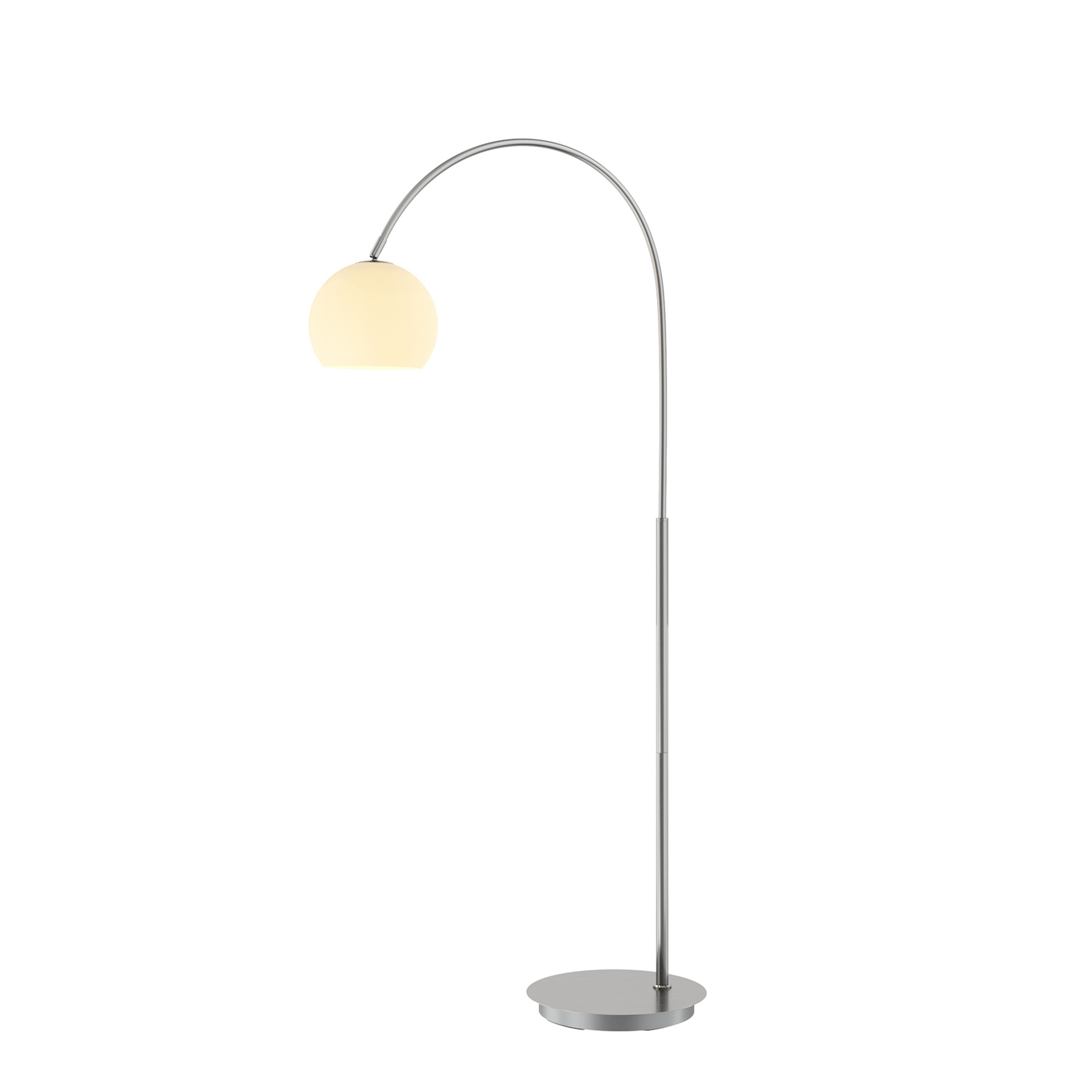 Cynthia lampe sur pied opale/nickel - Lindby