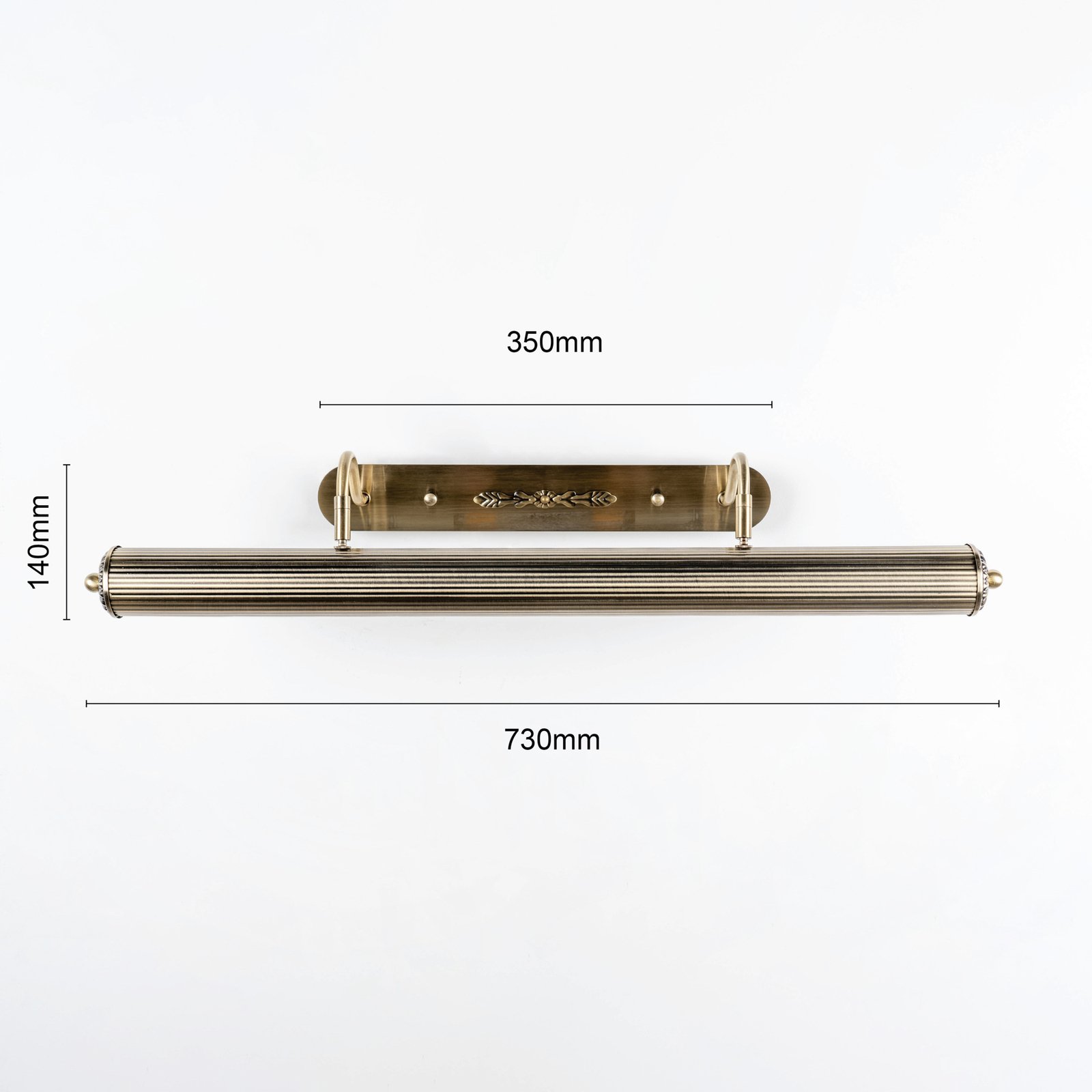 Joely Vegglampe Old Brass - Lindby