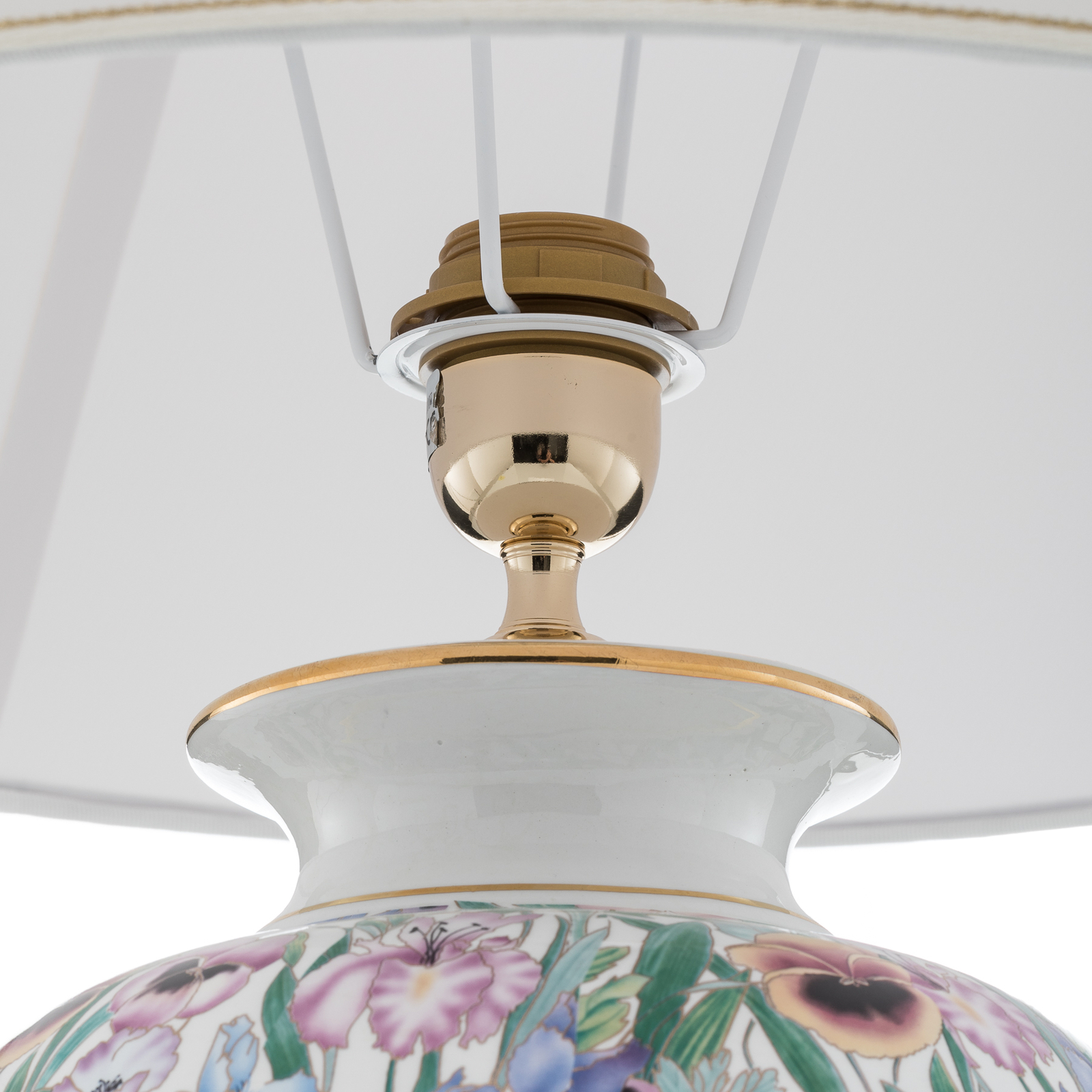 KOLARZ Giardino Panse - blommig bordslampa 50 cm