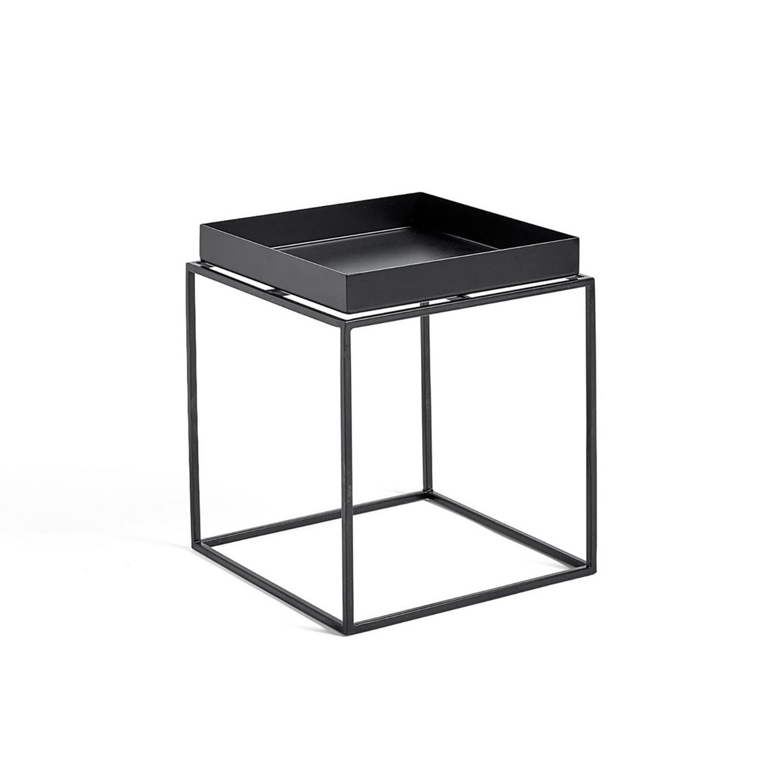 Tray sidobord, svart, 30 x 30 cm, stål - HAY Tray sidobord, svart, 30 x 30 cm, stål - HAY