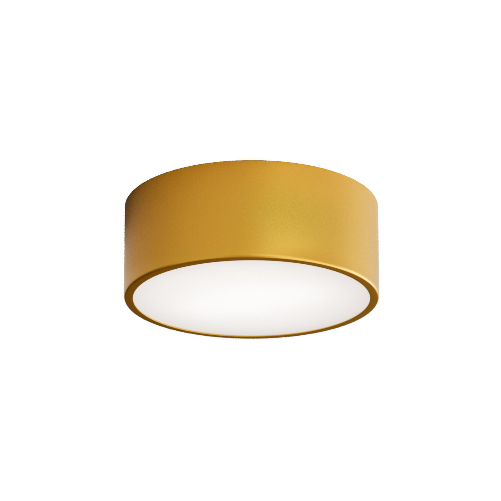 Cleo ceiling light, gold-coloured, Ø 20 cm, metal, IP54