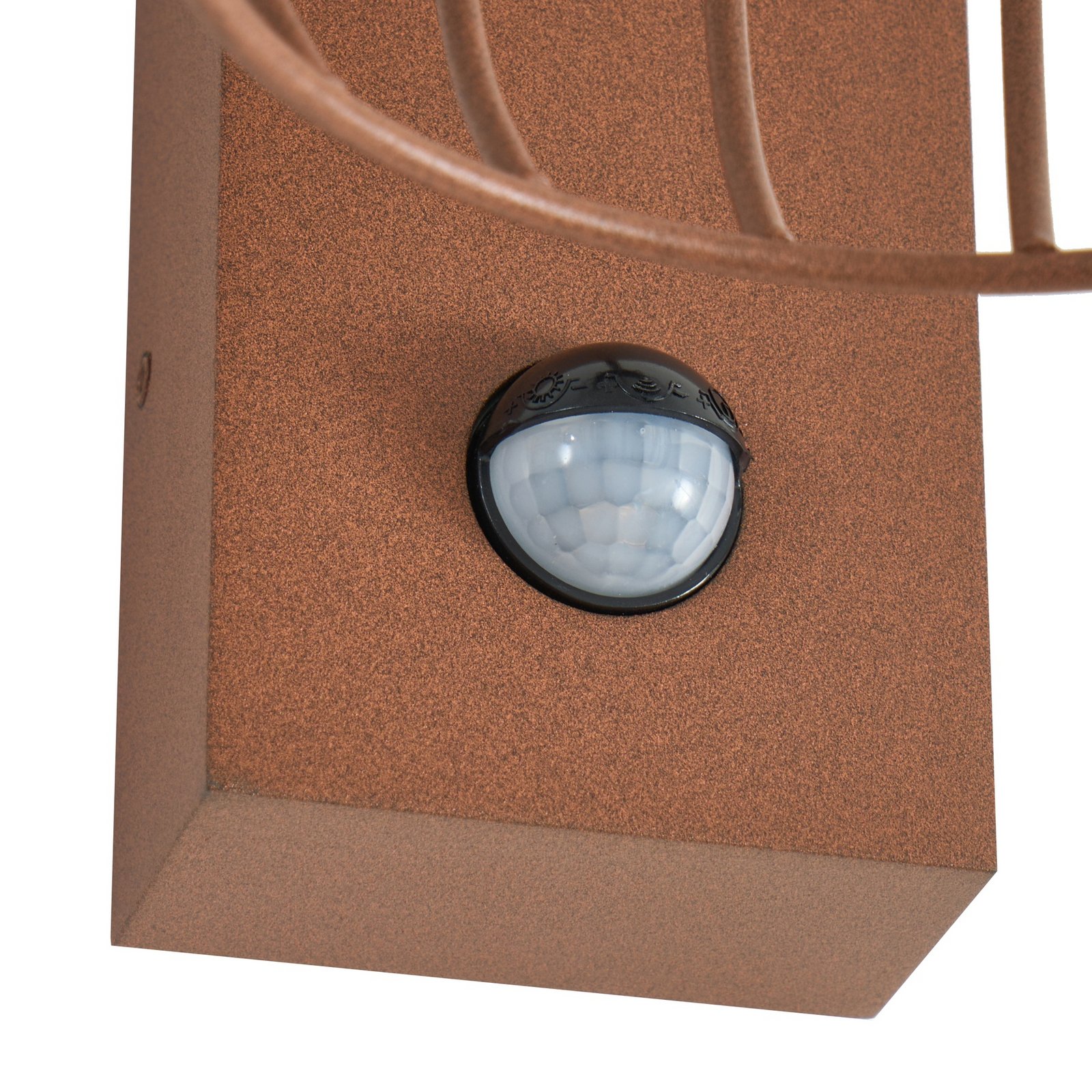 Applique d'extérieur Chandan, capteur, rouille, E27, IP44 - Lucande Applique d'extérieur Chandan, capteur, rouille, E27, IP44 - Lucande