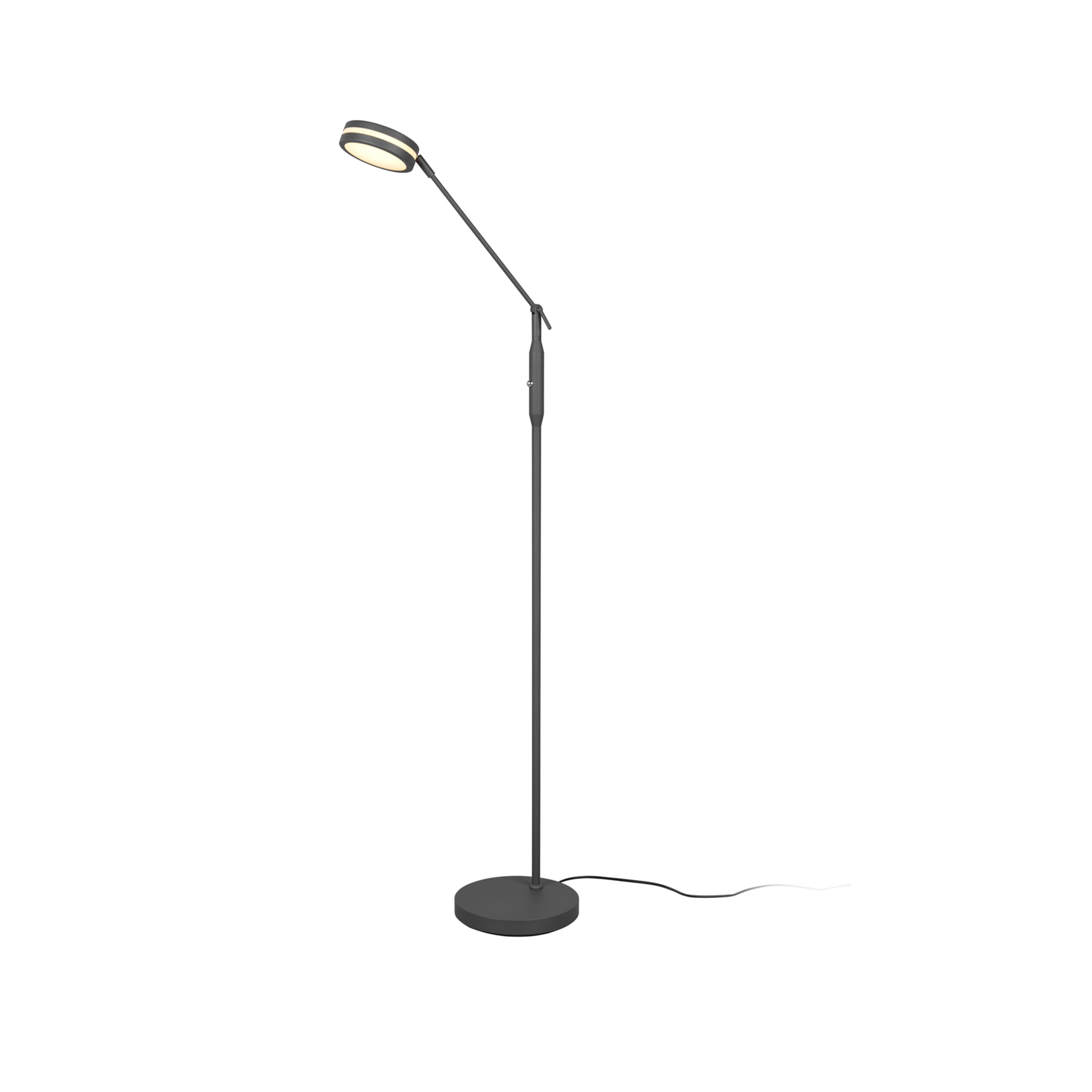 Lampada LED da pavimento Franklin, dimmer con sensore, antracite