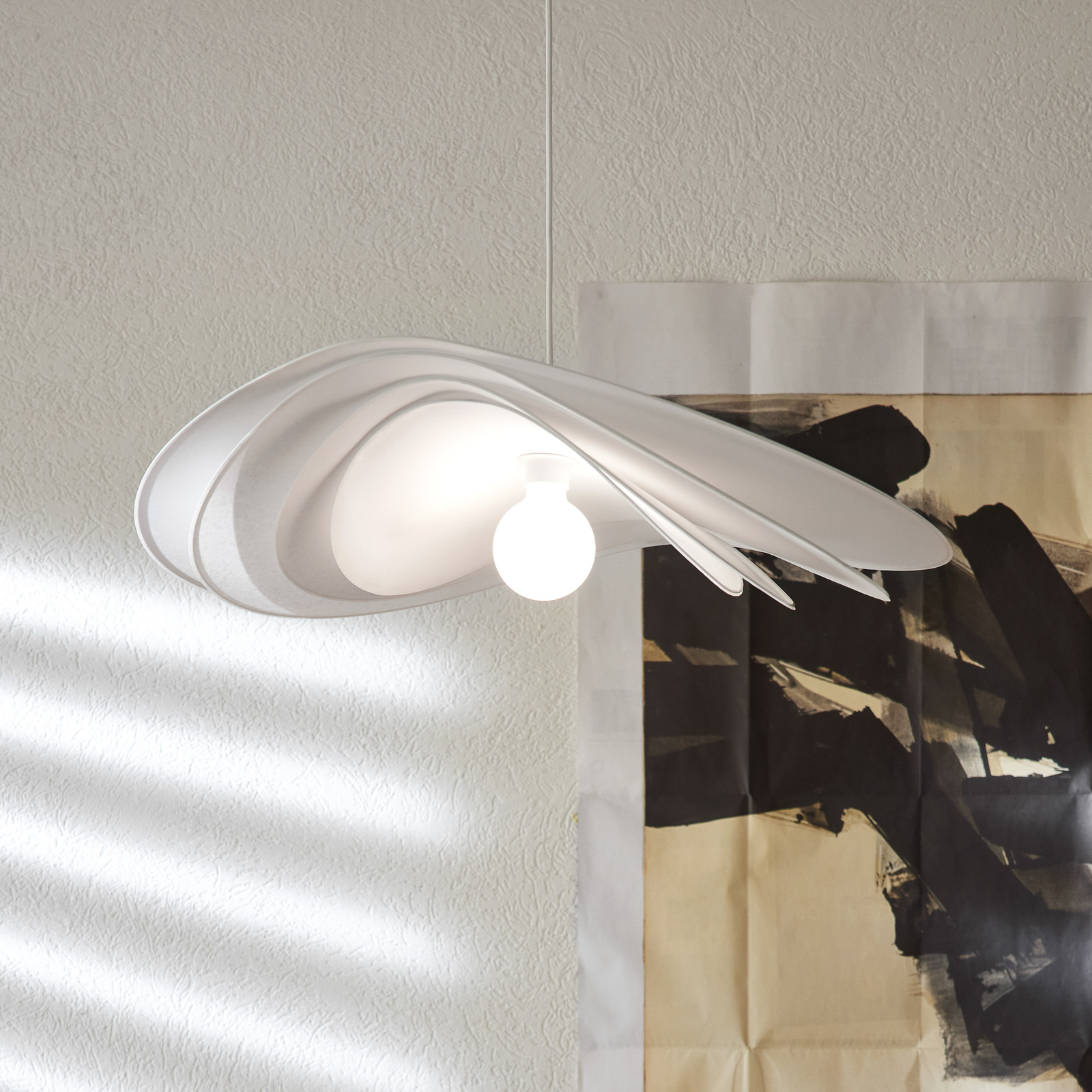 MARKET SET Selenitis Hängeleuchte, 4 Papierlagen