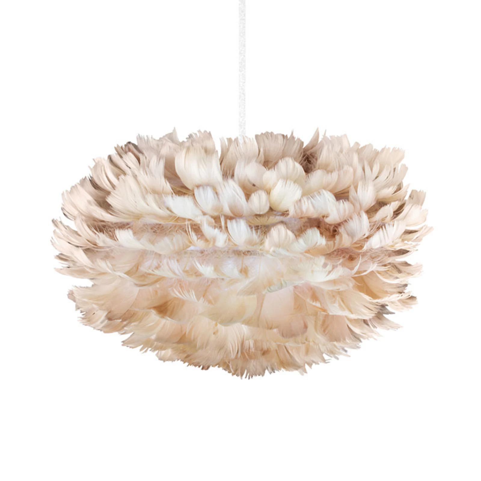 UMAGE Eos mini lámpara colgante plumas marrones