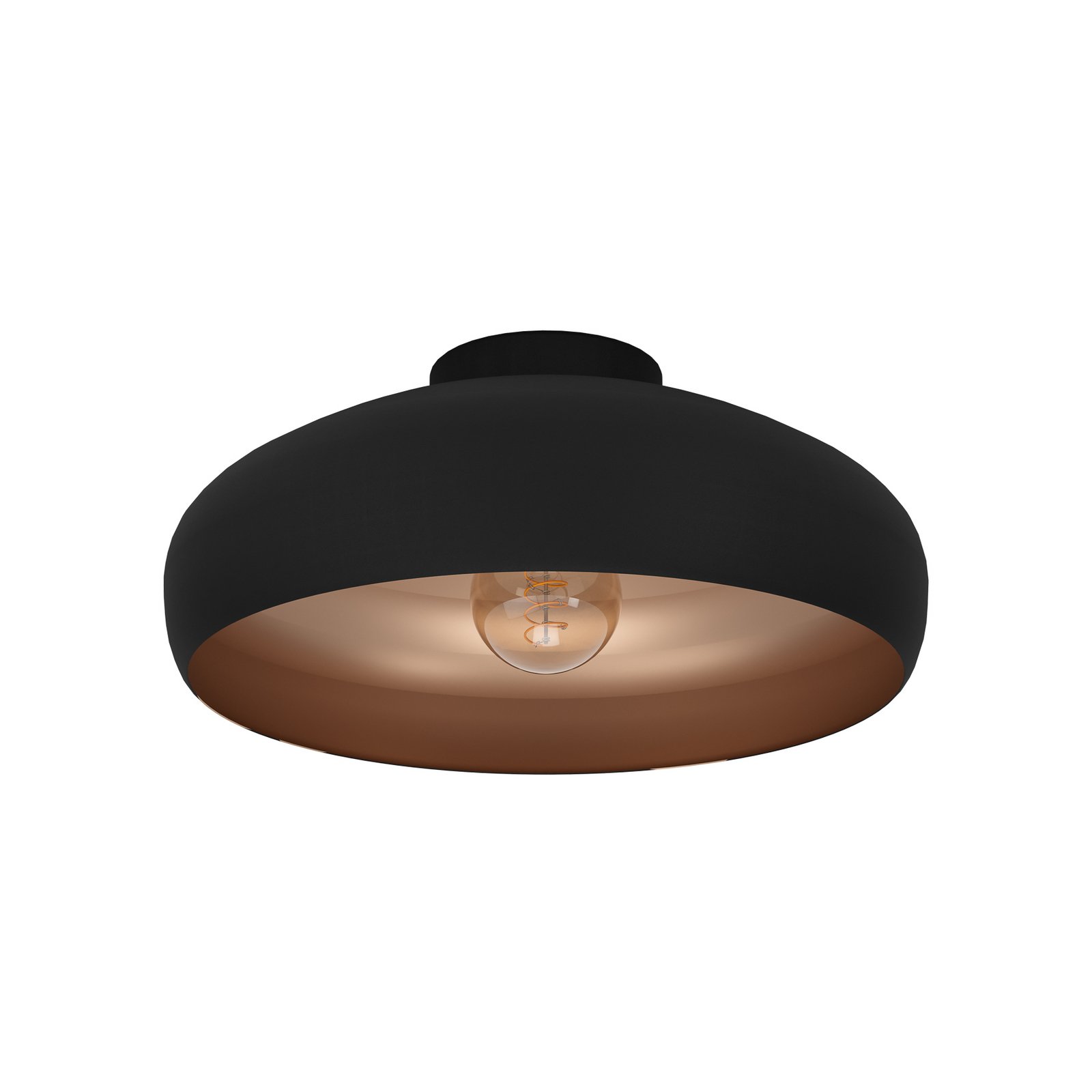 Mennyezeti világítás Mogano fémből, Ø 40cm, fekete
