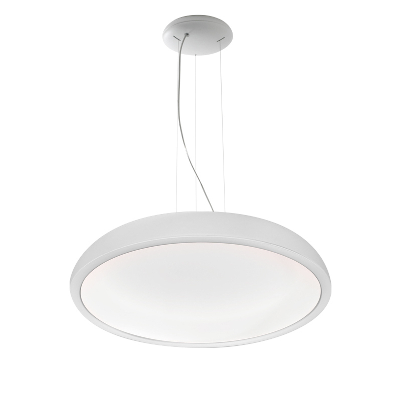Stilnovo Reflexio żyrandol LED, Ø65cm, biały