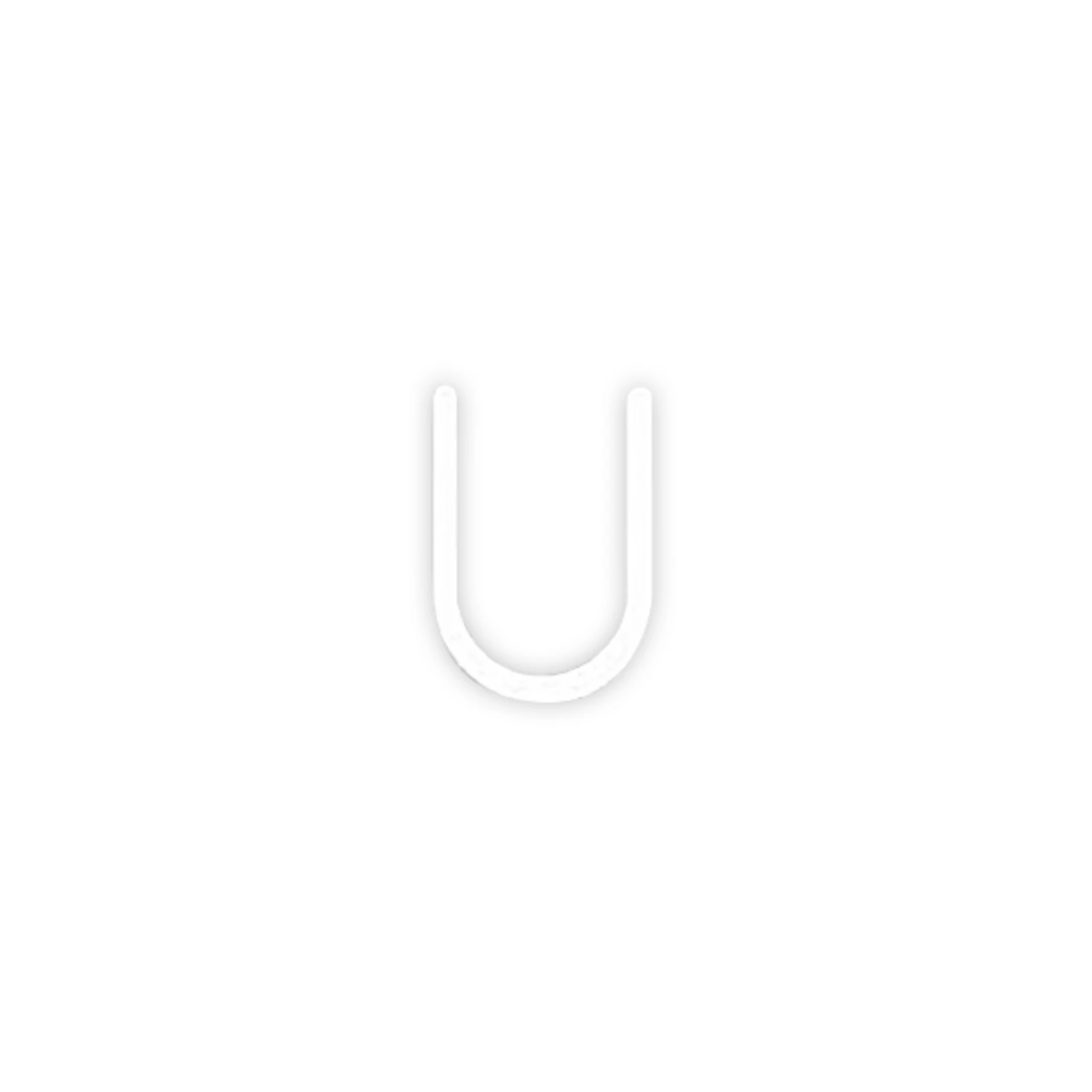 Artemide Alfabeto di luce a parete lettera maiuscola U