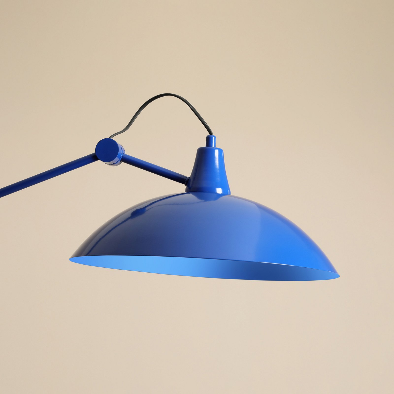 Melos pendant light, blue, Ø 36 cm, metal Melos pendant light, blue, Ø 36 cm, metal