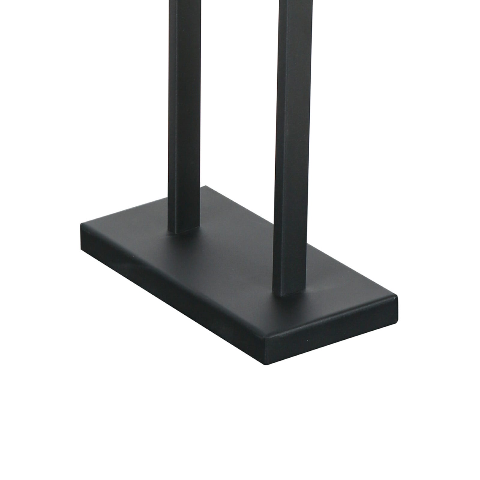 Steinhauer Lampa de masă Stang 3860ZW negru/pânză albă înălțime 55 cm - Camera de zi / sufragerie - negru alb - Țesătură / Textil