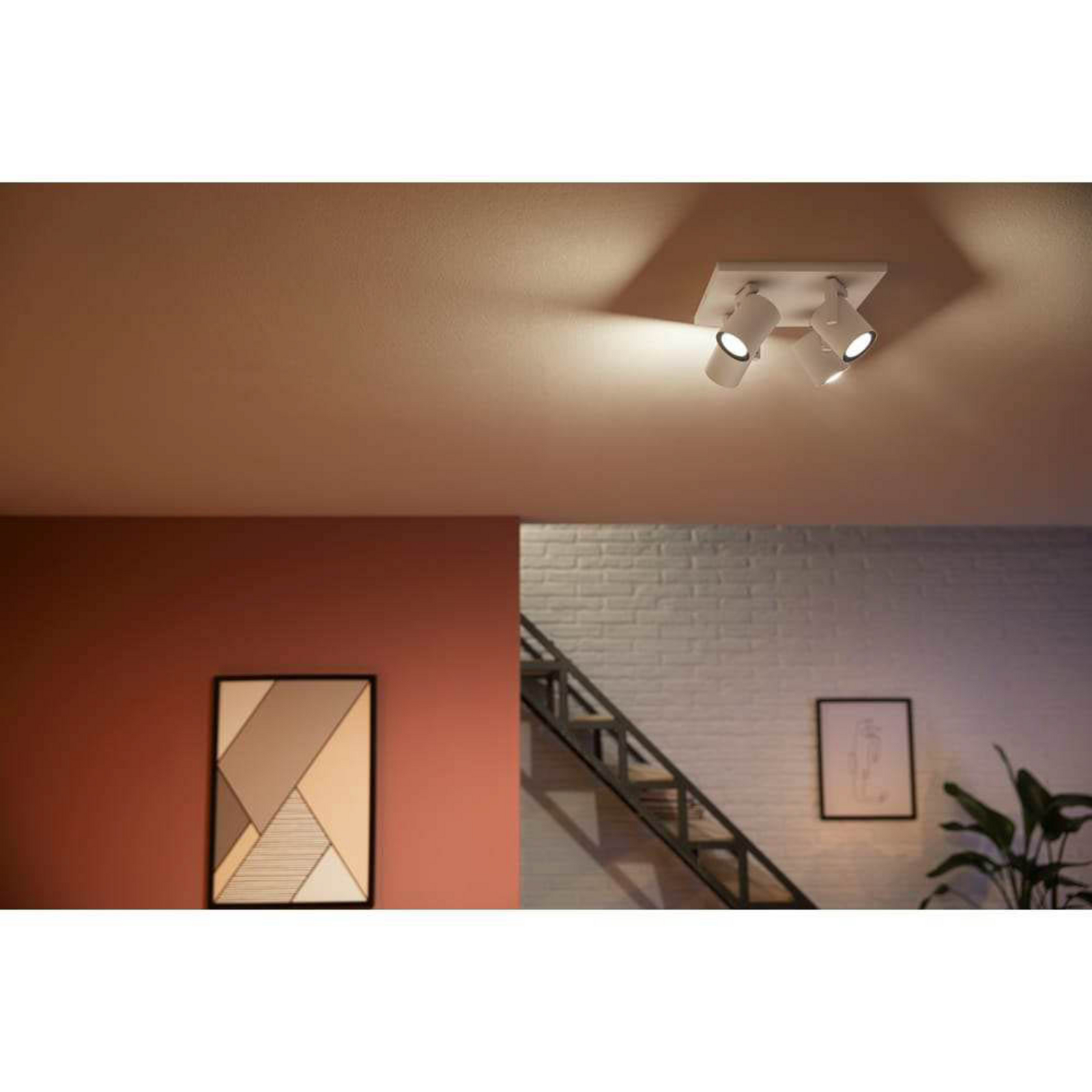 Argenta Spot White 4 pcs. Bluetooth White/Color Amb. - Philips Hue