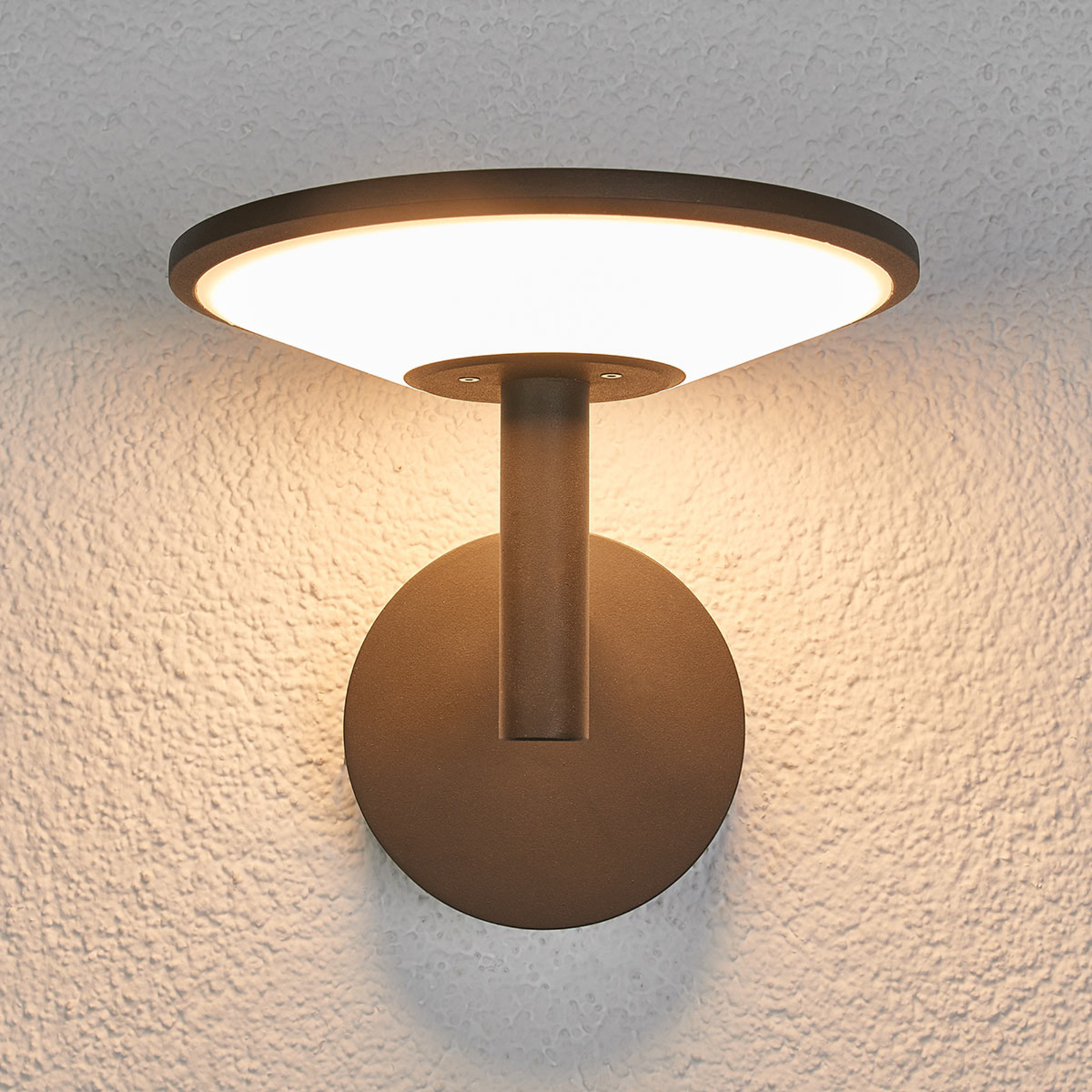 Fenia LED Candeeiro de Parede Exterior Anthracite - Lucande