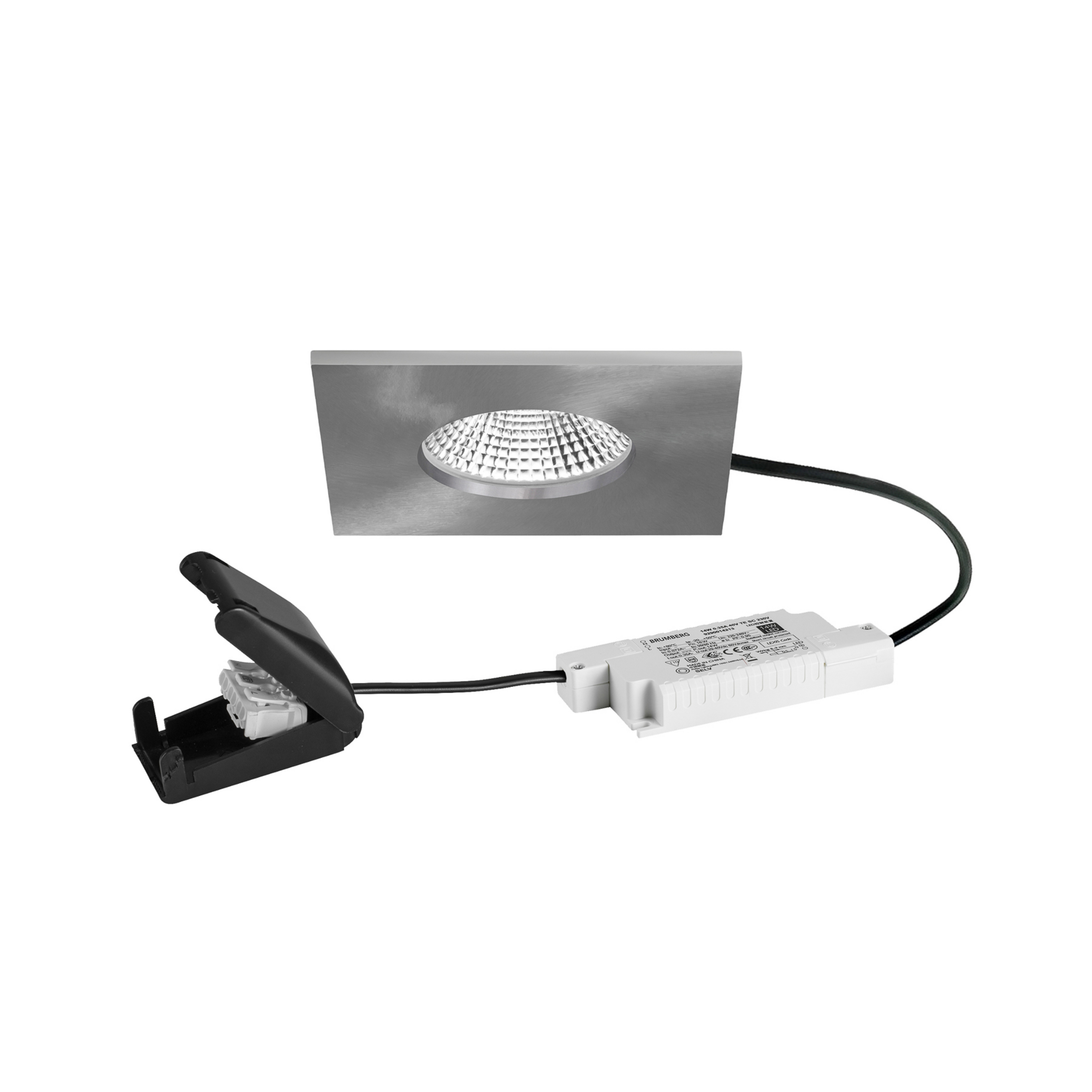 BRUMBERG Spot BB21 IP65 RC-dimmable savienojuma kaste matēts niķelis