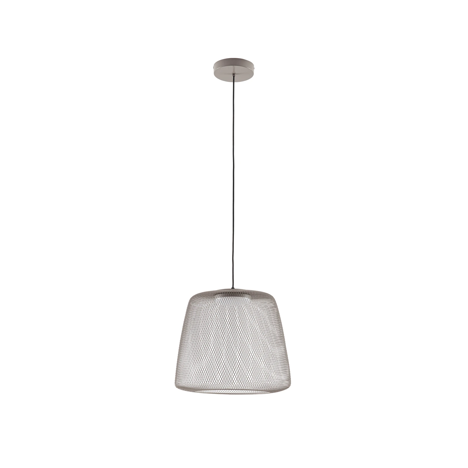 Lucande LED-Außenhängelampe Korvyn, grau, Ø 50 cm, step-dim