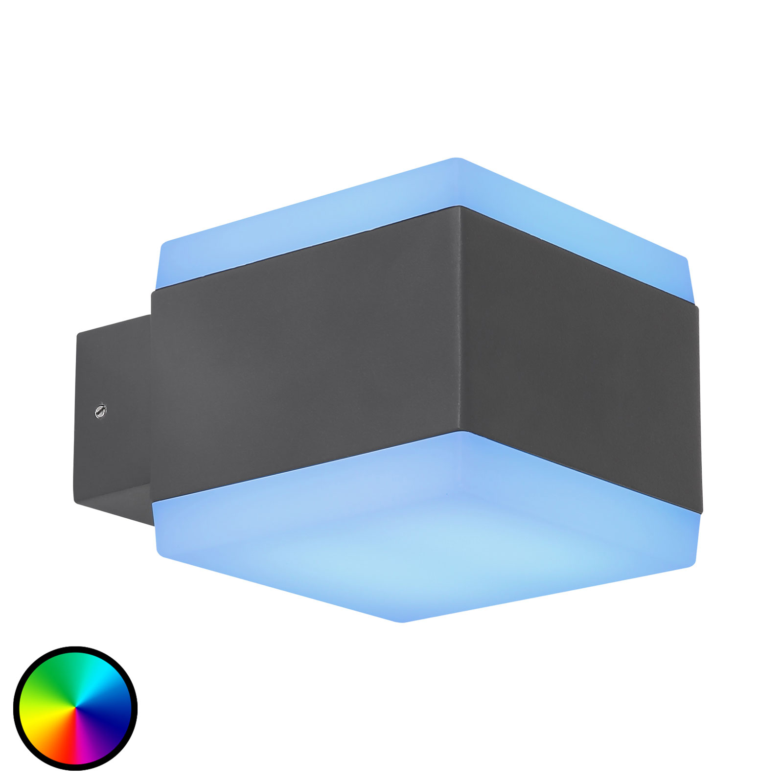 Globo Slice LED outdoor wall light Tuya-Smart RGBW CCT, aluminium, plastic, 12 W, energy efficiency: A+, W: 11 cm, H: 9 cm