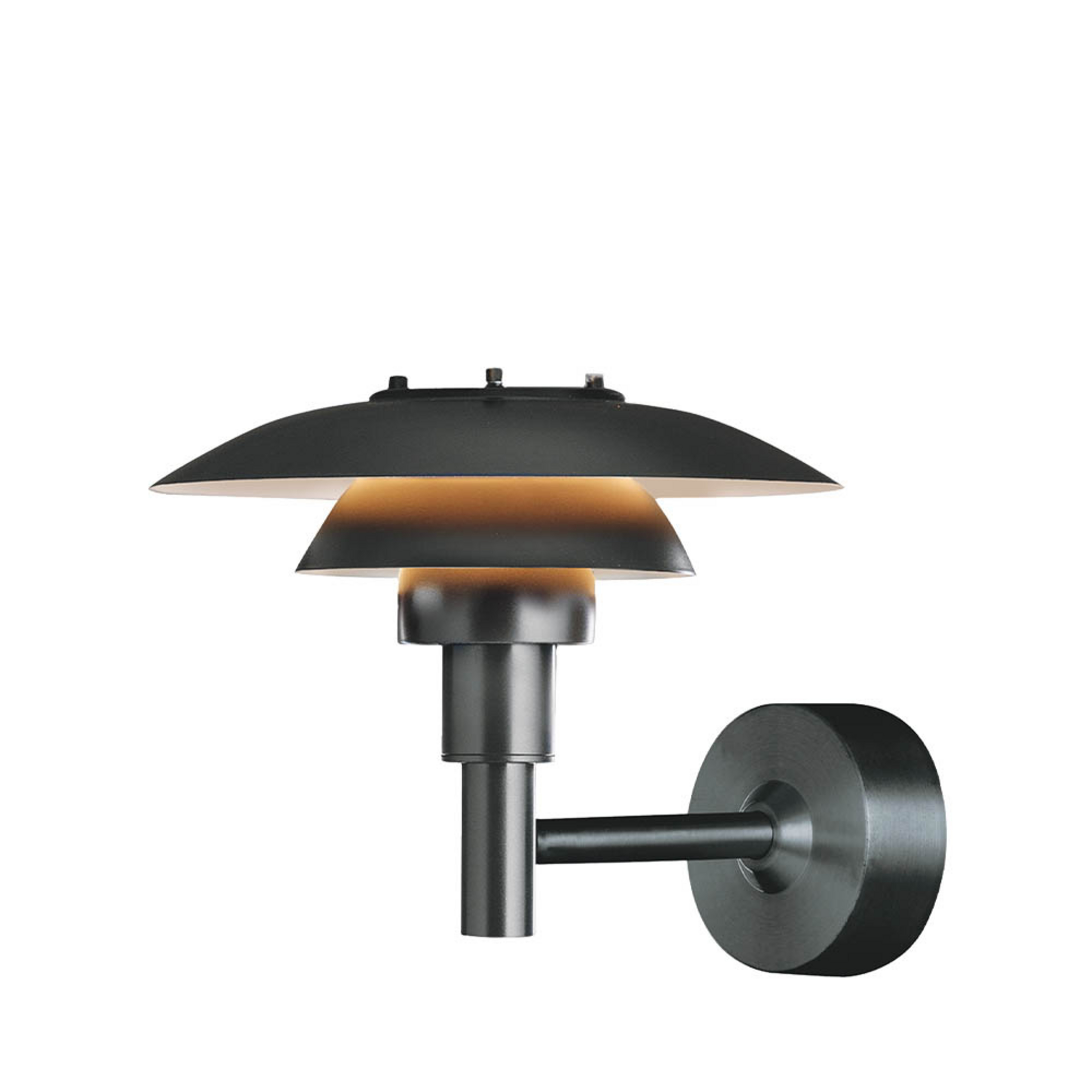 PH 3-2½ Draußen Wandleuchte V2 Black - Louis Poulsen