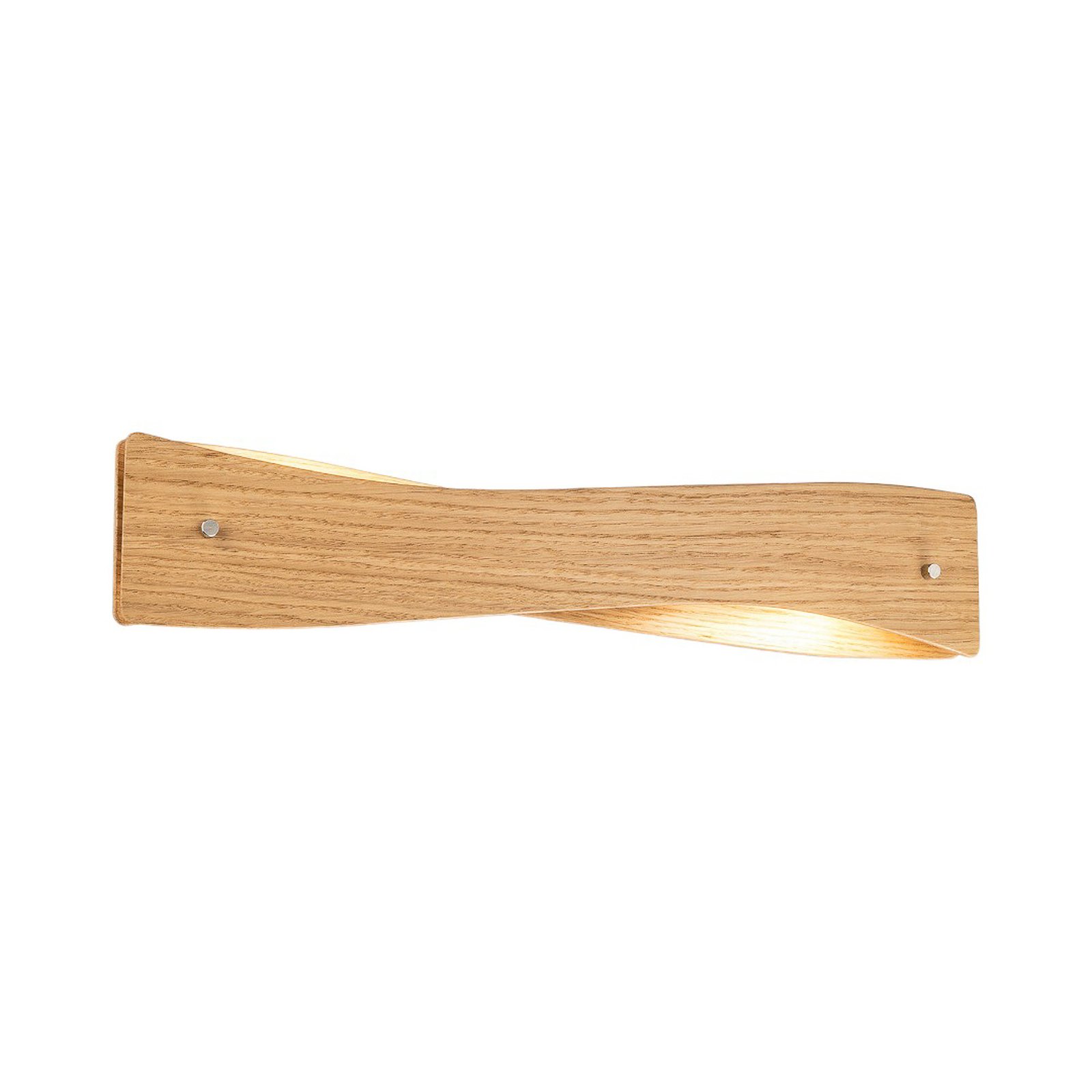 Quitani LED wall light Lian, oak wood