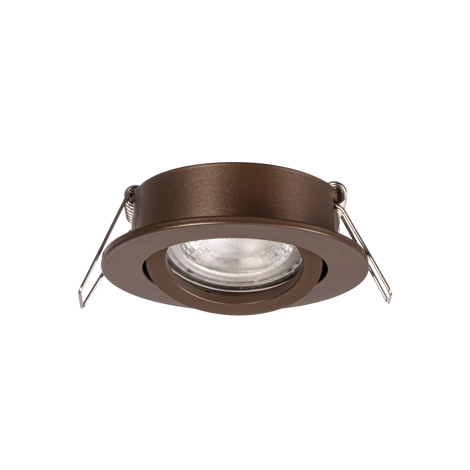Arcchio Zyron downlight, coffee brown, Ø 8.2 cm