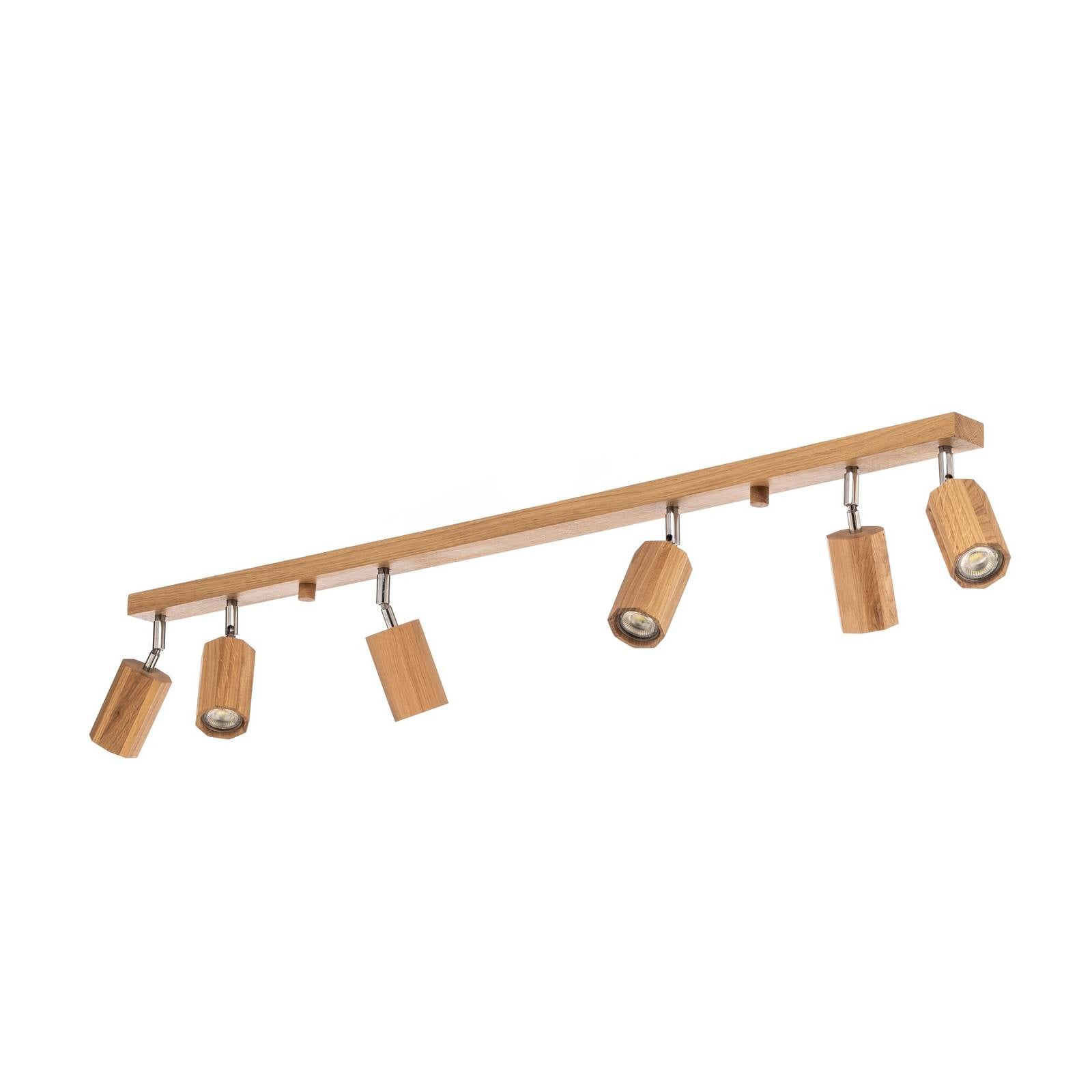 Envostar Peach Puff Deckenspot Holz Oktagon 6-flg.