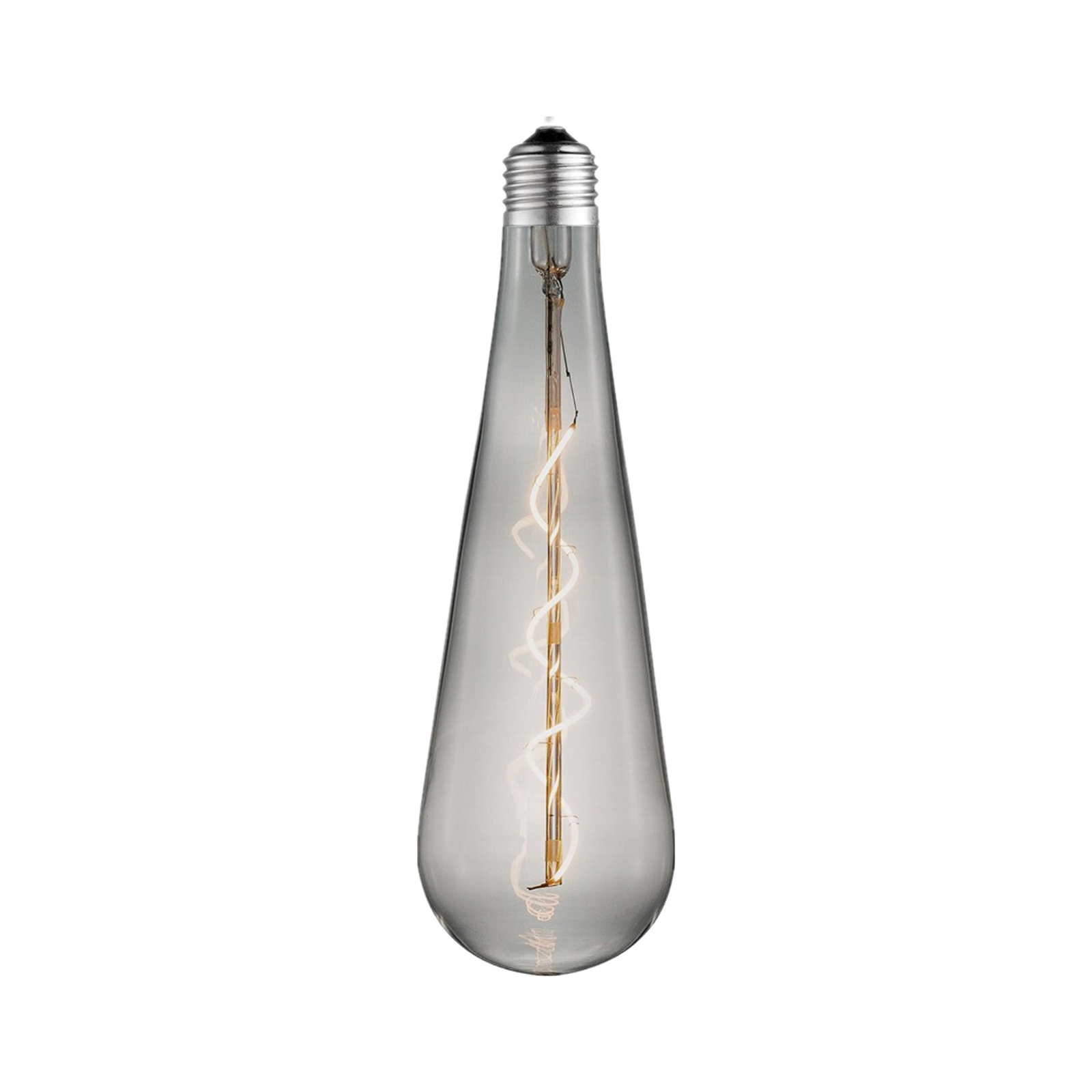 Lucande LED-Lampe E27 Ø 9cm 4W 1800K smoke