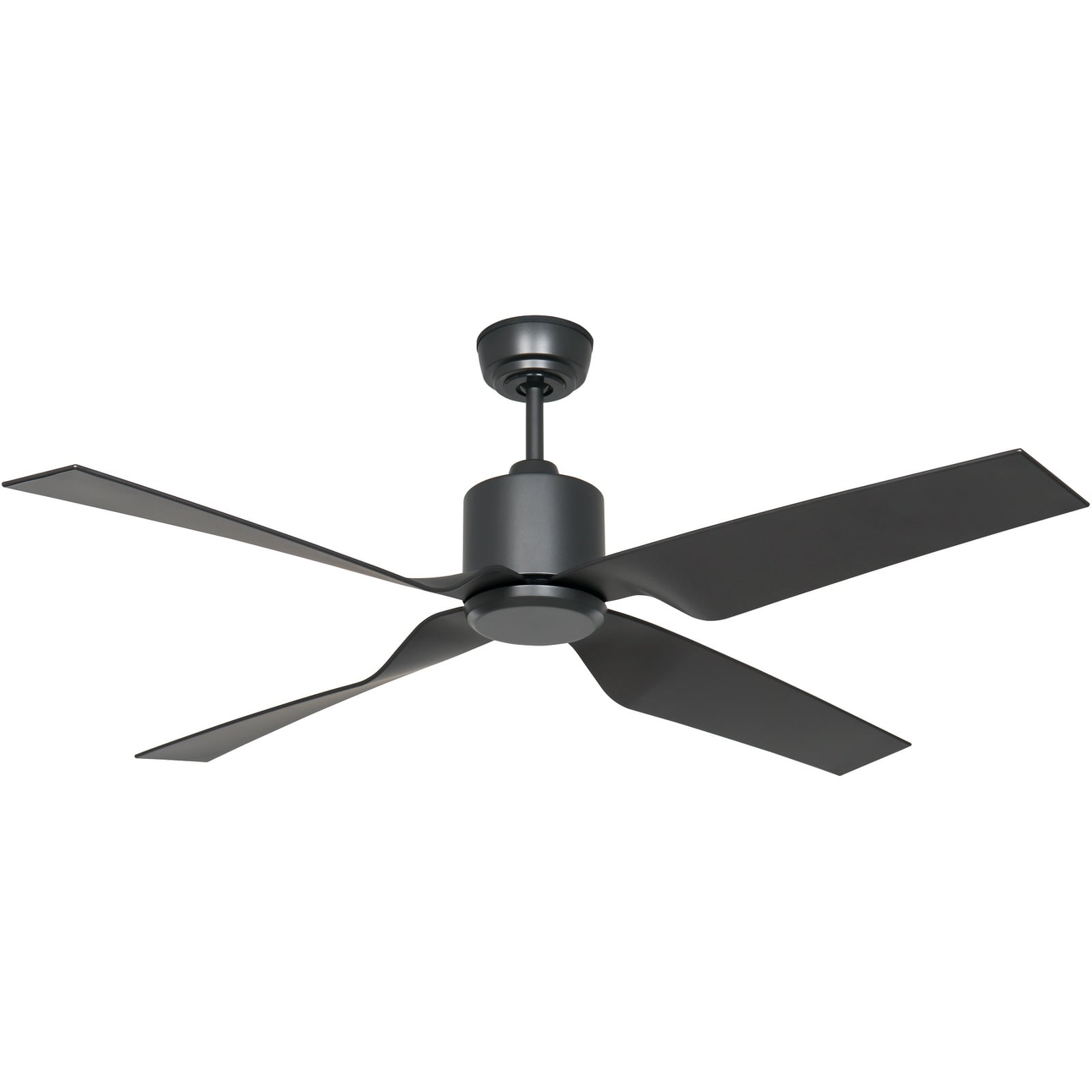 Ventilateur de plafond Eco Ventos, gris, métal, IP44, DC, Wi-Fi - CasaFan
