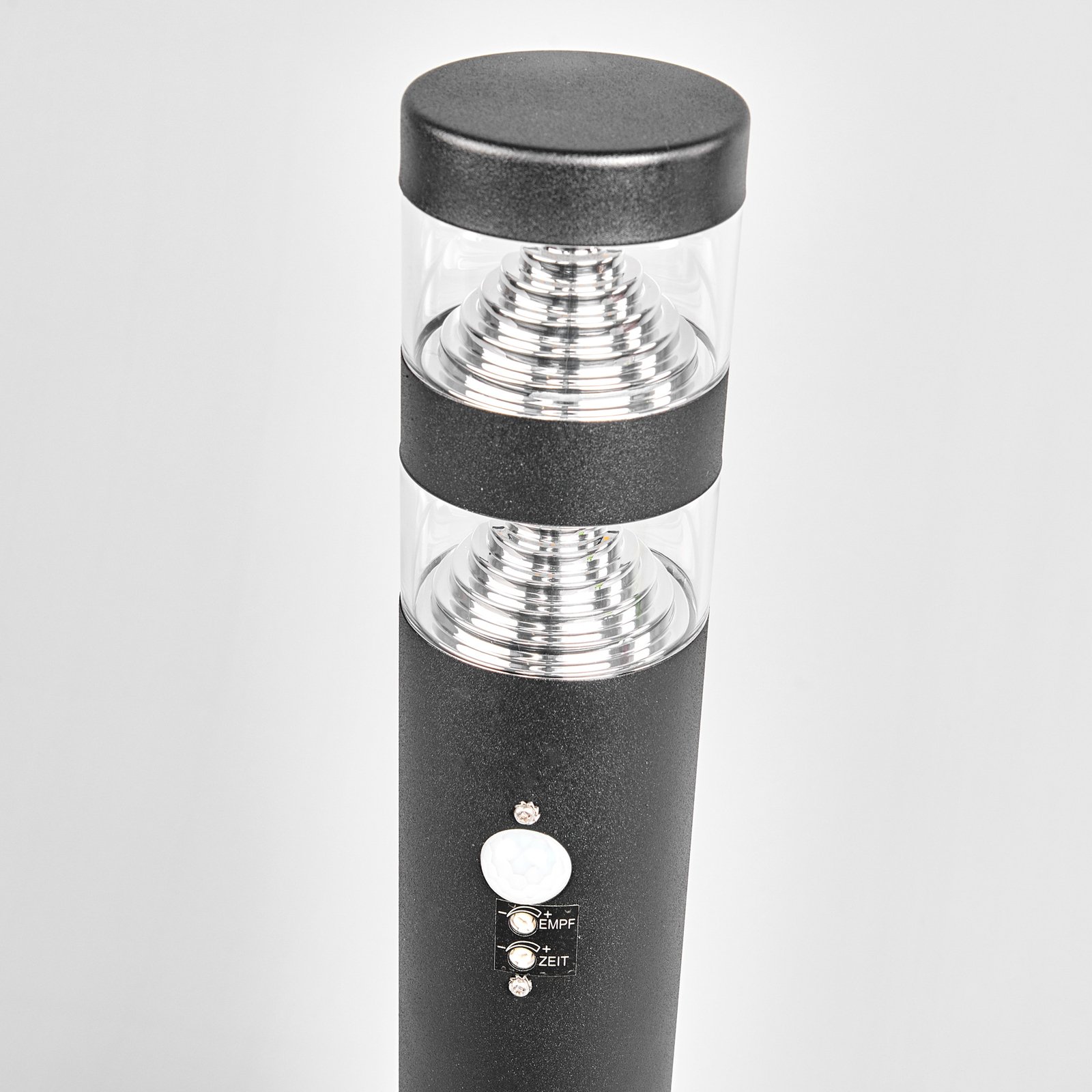 Lanea LED Gartenleuchte w/Sensor Black/Clear - Lindby