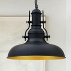 Suspension Nota, noir, Ø 31 cm, métal, E27