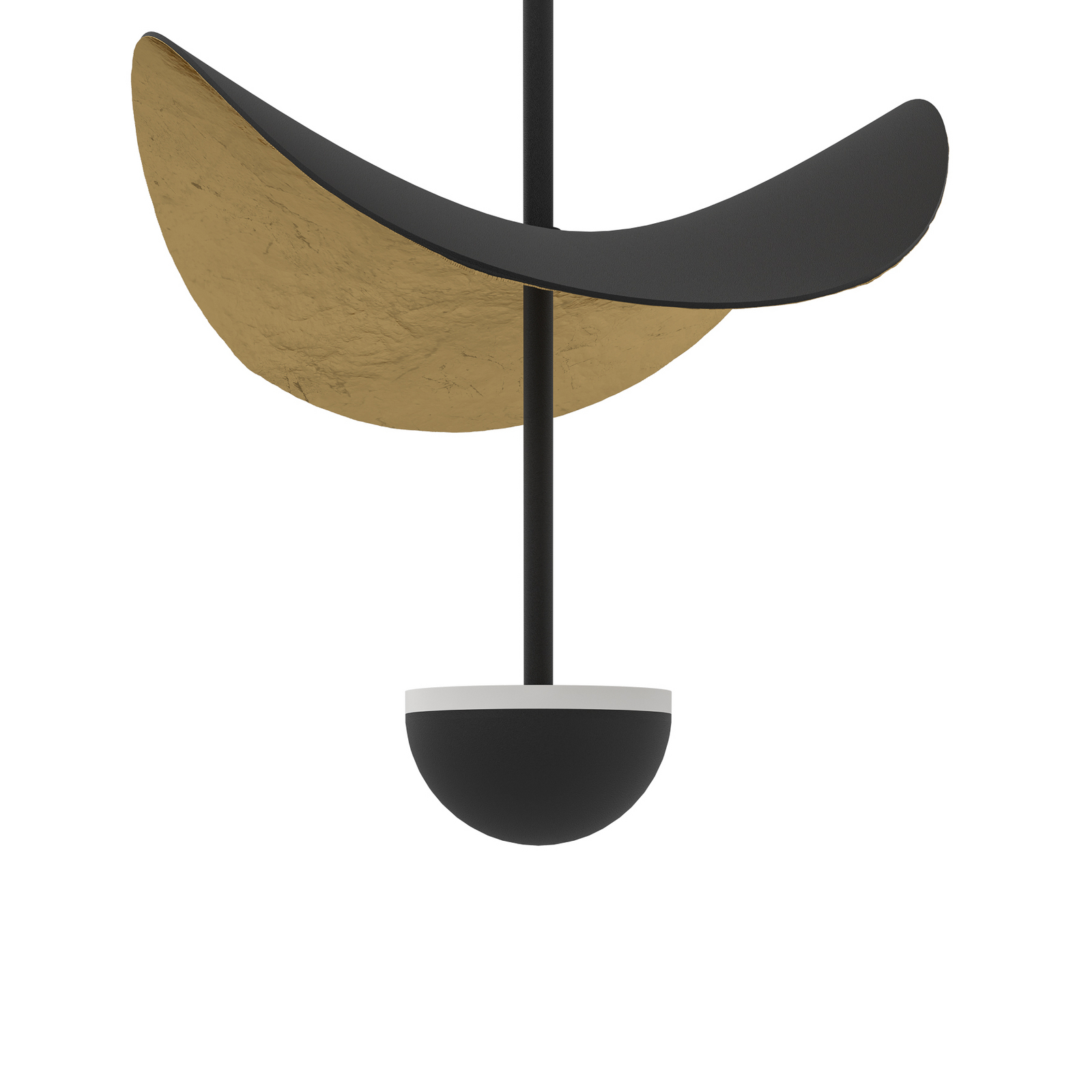 LED stropna svjetiljka Stars of Light, Dracera, crna i zlatna, Ø 51 cm