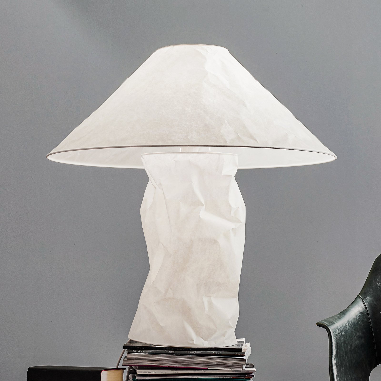 Ingo Maurer Lampampe lámpara de mesa papel japonés