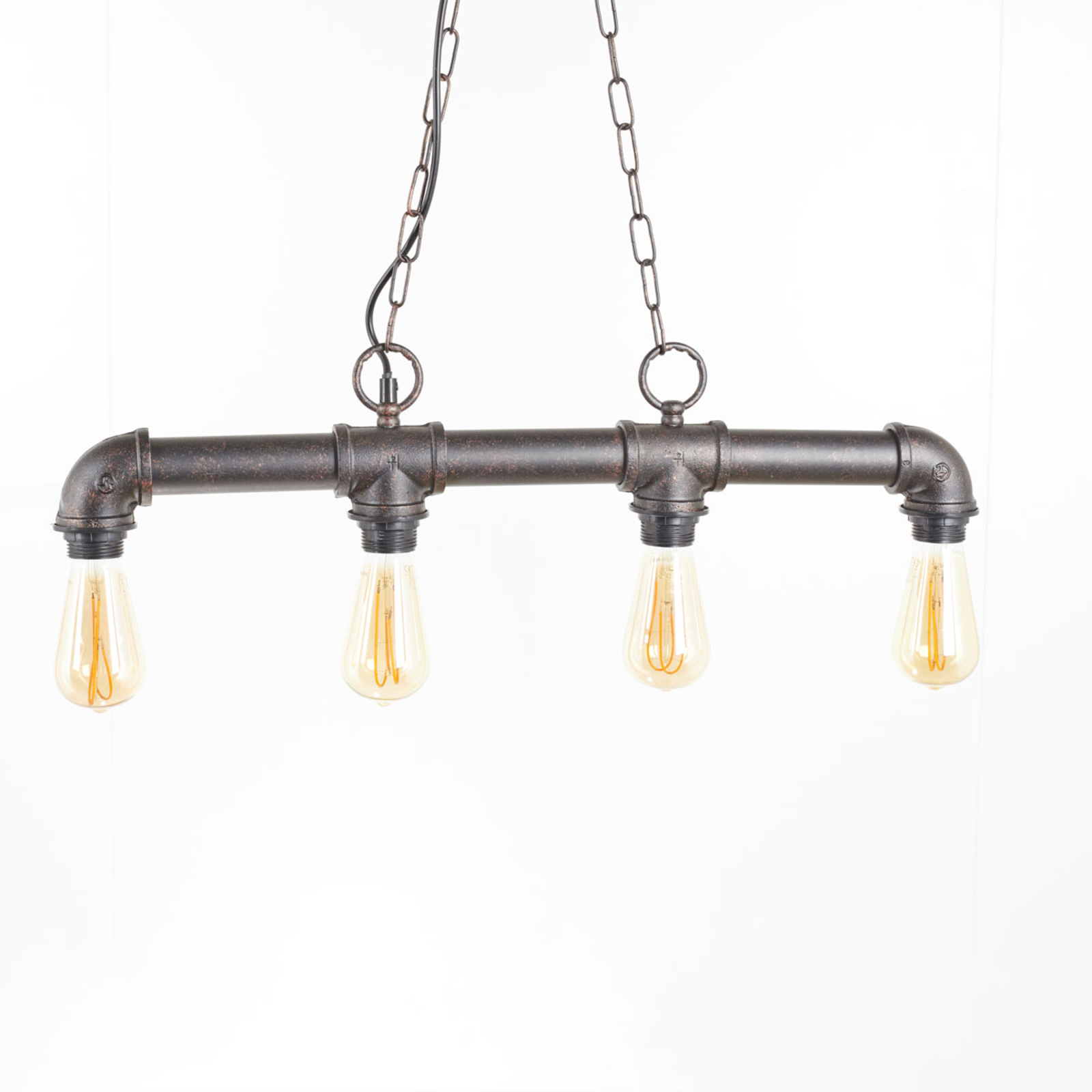 - hanglamp met lampjes in ruwe optiek Lampen24.nl