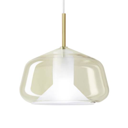 XRay hanging light, bulbous shape, honey Lights.co.uk