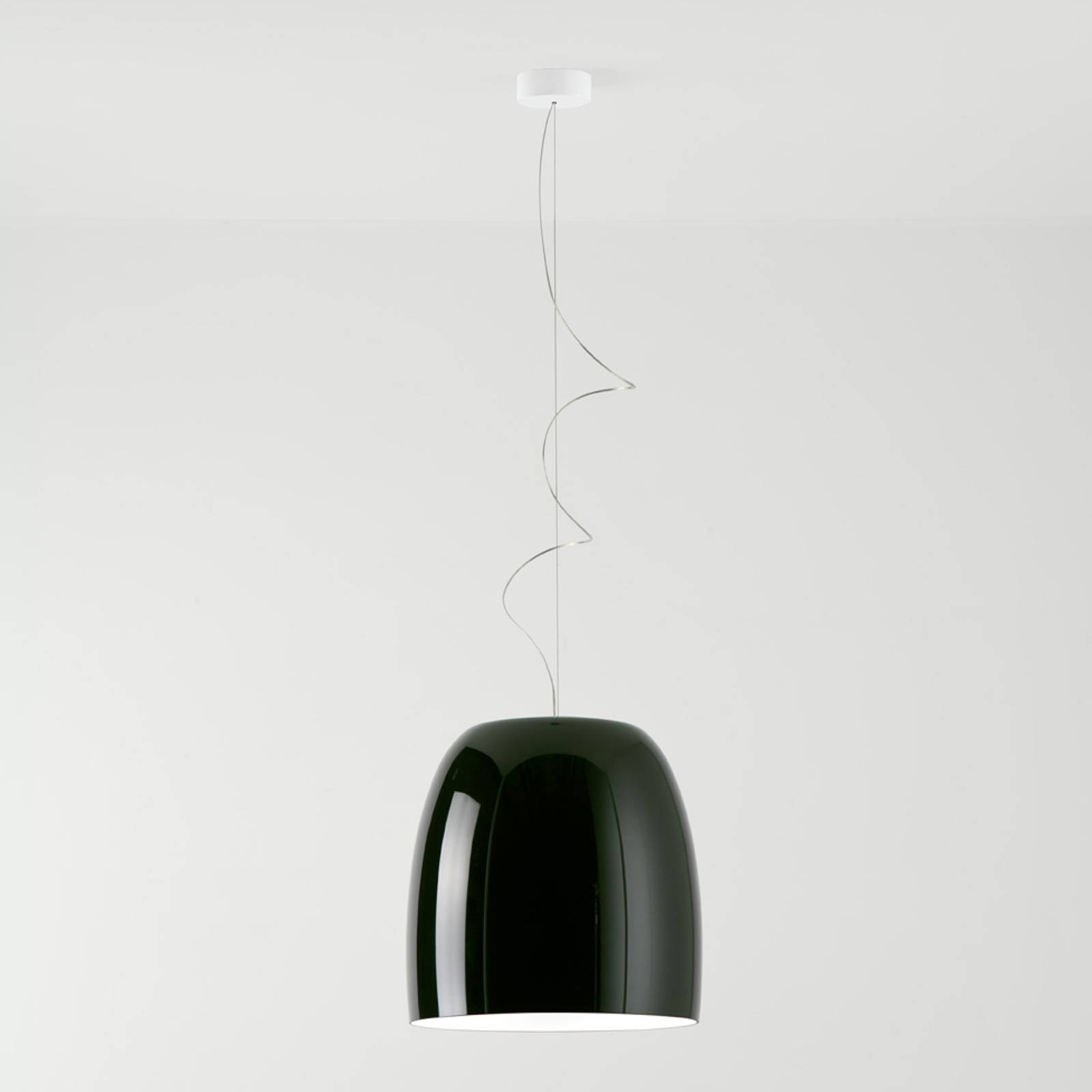 Prandina Notte S3 hanglamp, zwart/wit