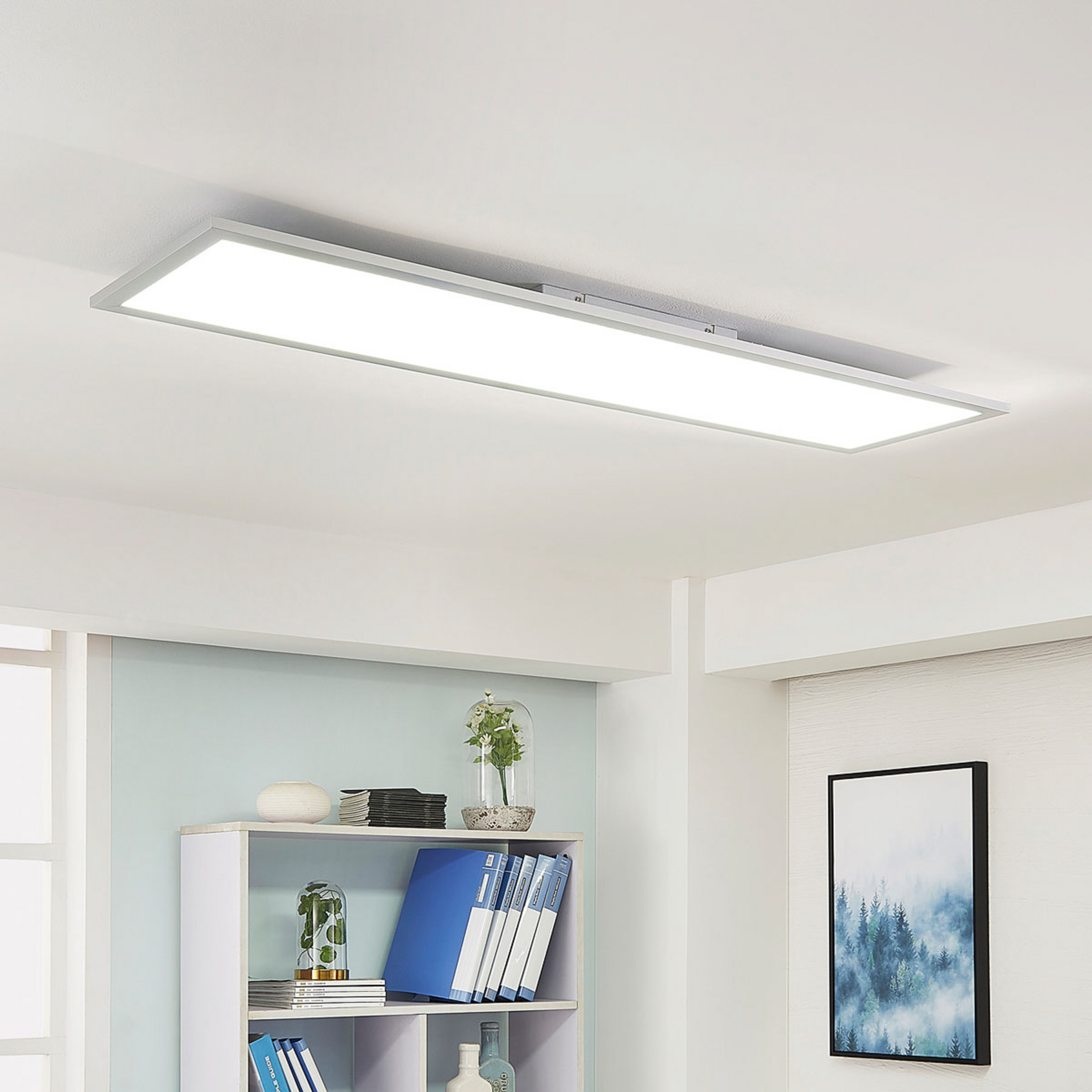 Arcchio LED-panel Lysander, 32W, CCT, 119cm, silver