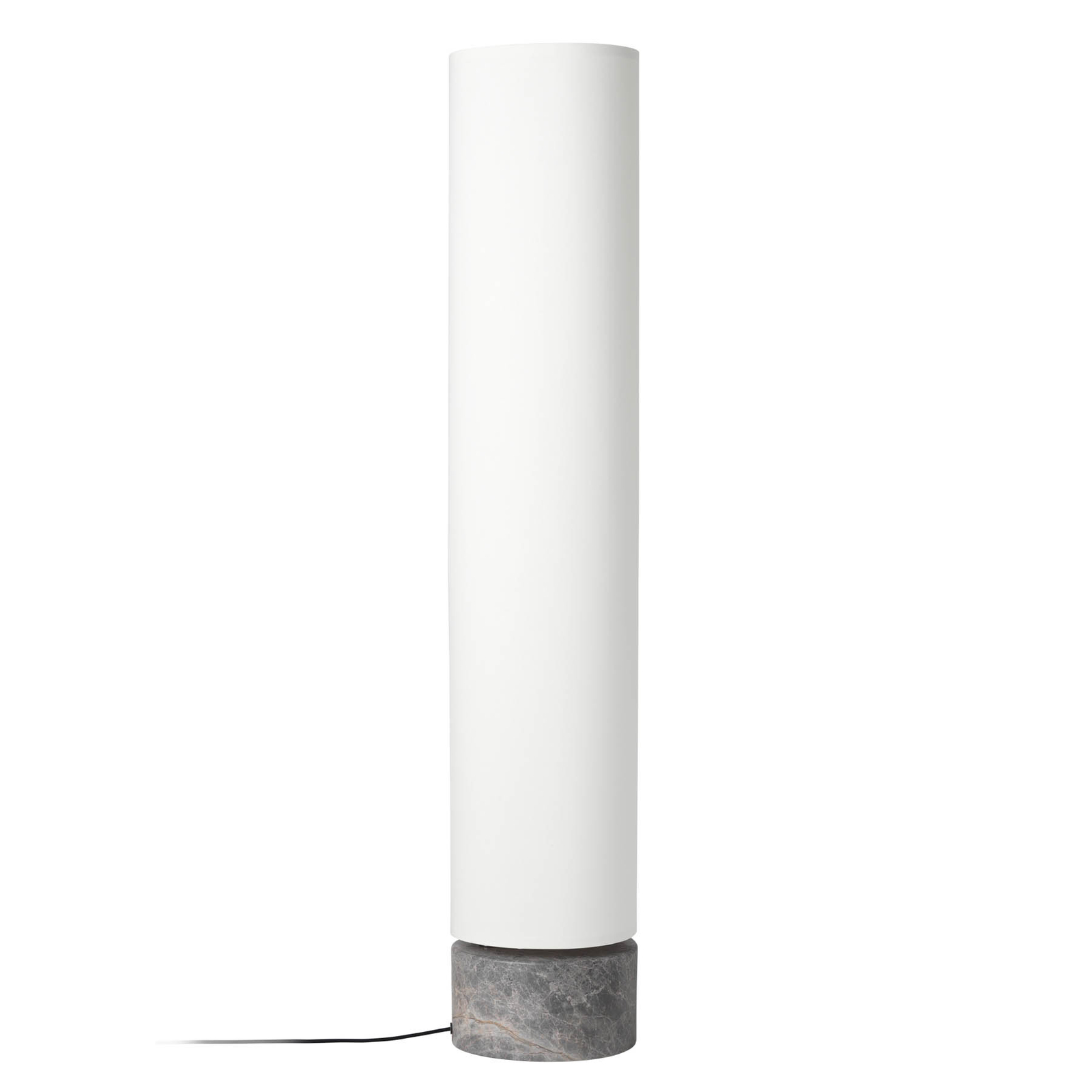GUBI Unbound LED-Stehlampe Leinenschirm natur