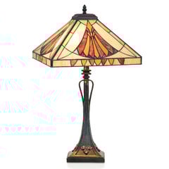Wdzięczna lampa stołowa AMALIA w stylu Tiffany