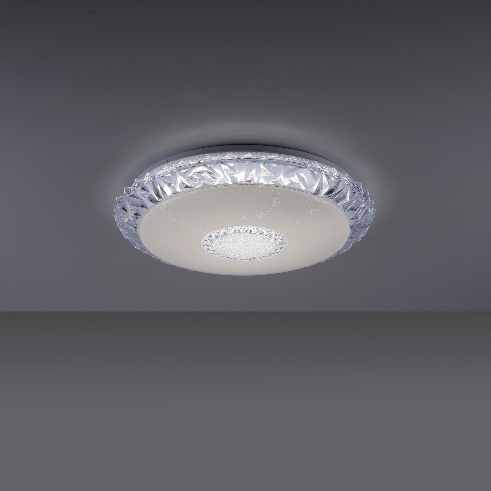 Lucca LED ceiling light, RGB/CCT, remote control