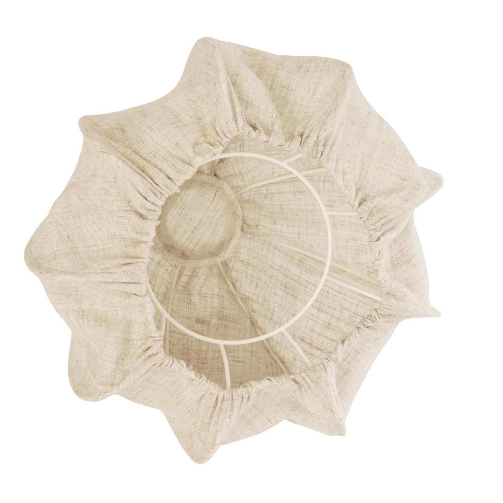 Anna plafondlamp, naturel, linnen, Ø 30 cm - Watt & Veke