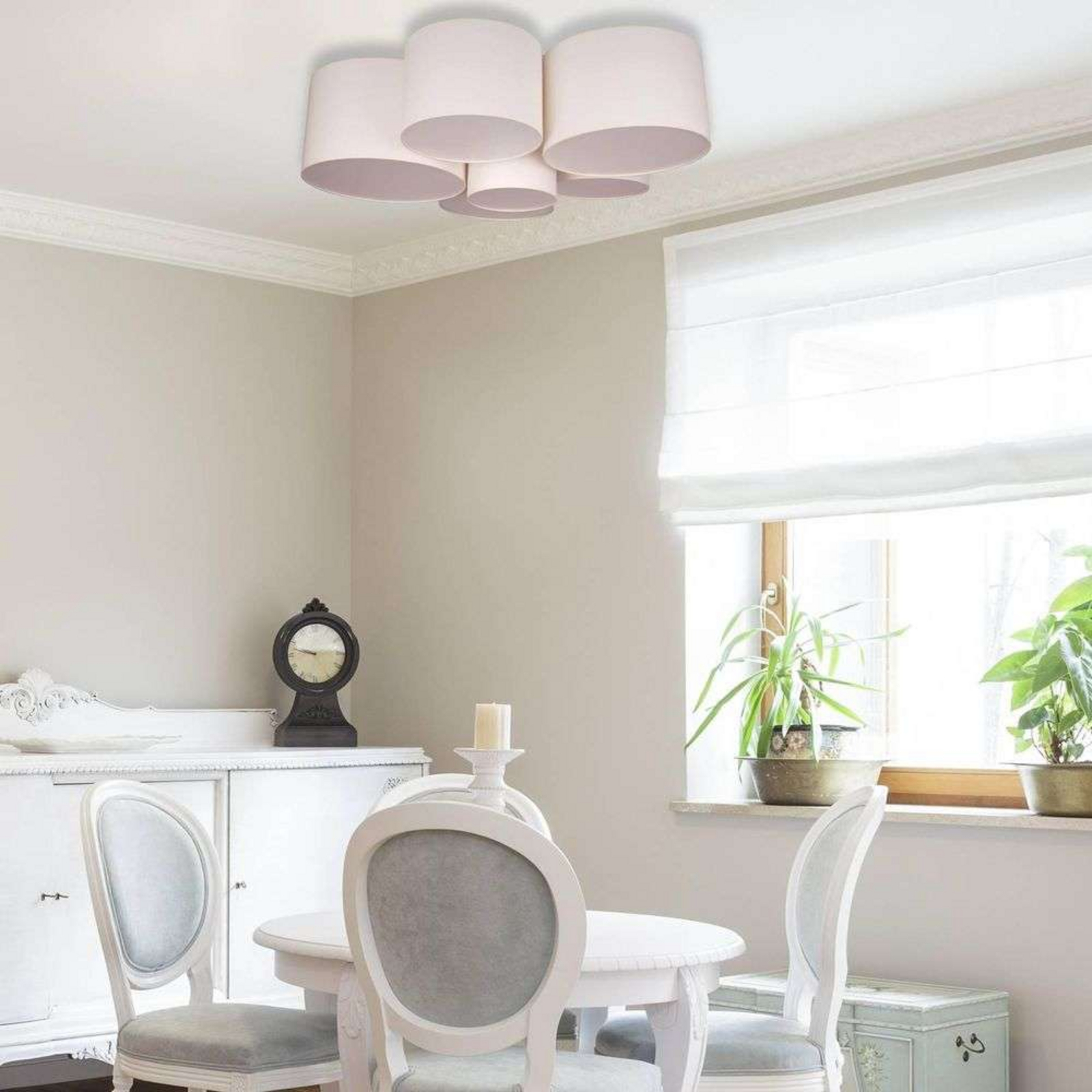 EOL - Lodge 6 Loftlampe Beige - Euluna