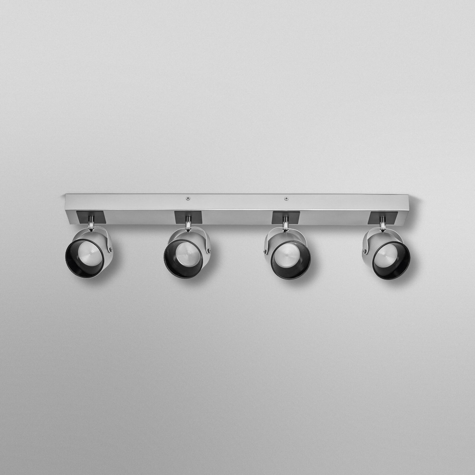OSRAM LED φωτιστικό οροφής Jupiter, 4 λάμπες, ασημί, μέταλλο