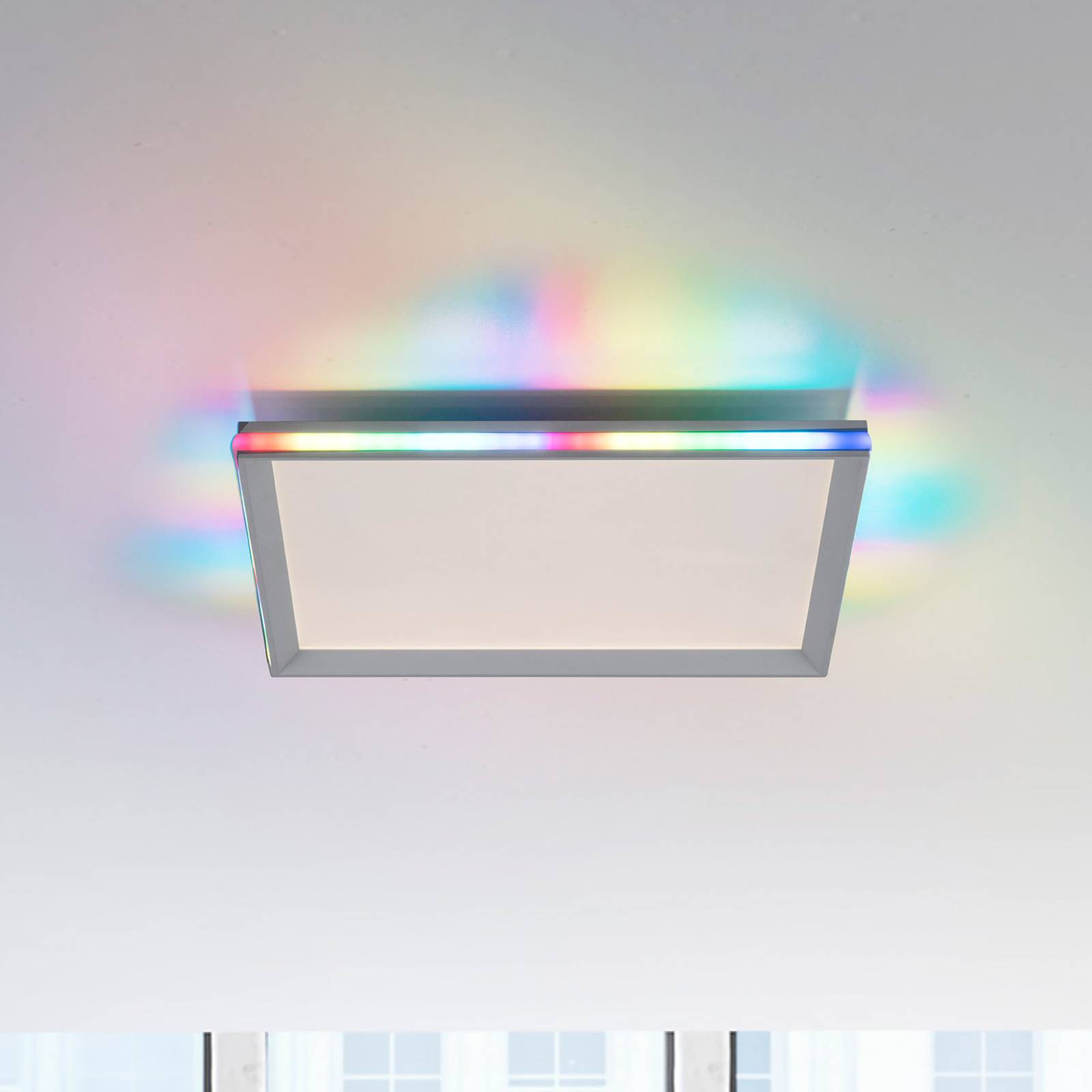 JUST LIGHT. LED-taklampa Galactica CCT RGB 45x45cm