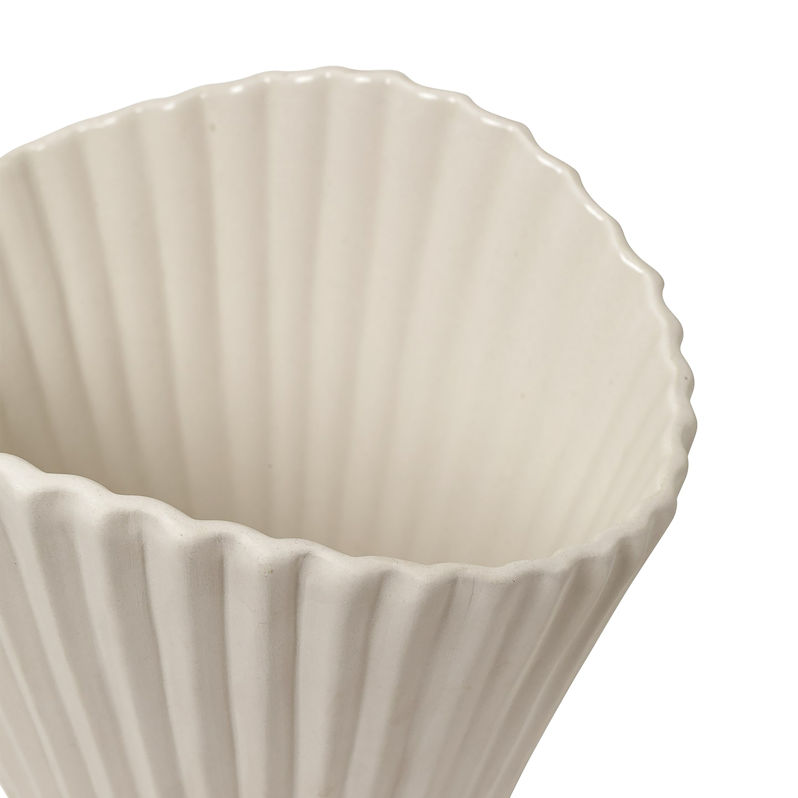 Fountain Vase Large Off-White - Ferm Living