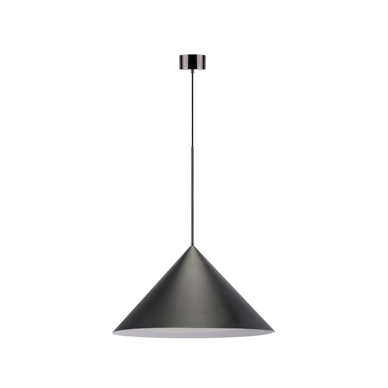 Lampada a sospensione Kuro, Ø 65 cm, nera, metallo, E27 - Watt & Veke
