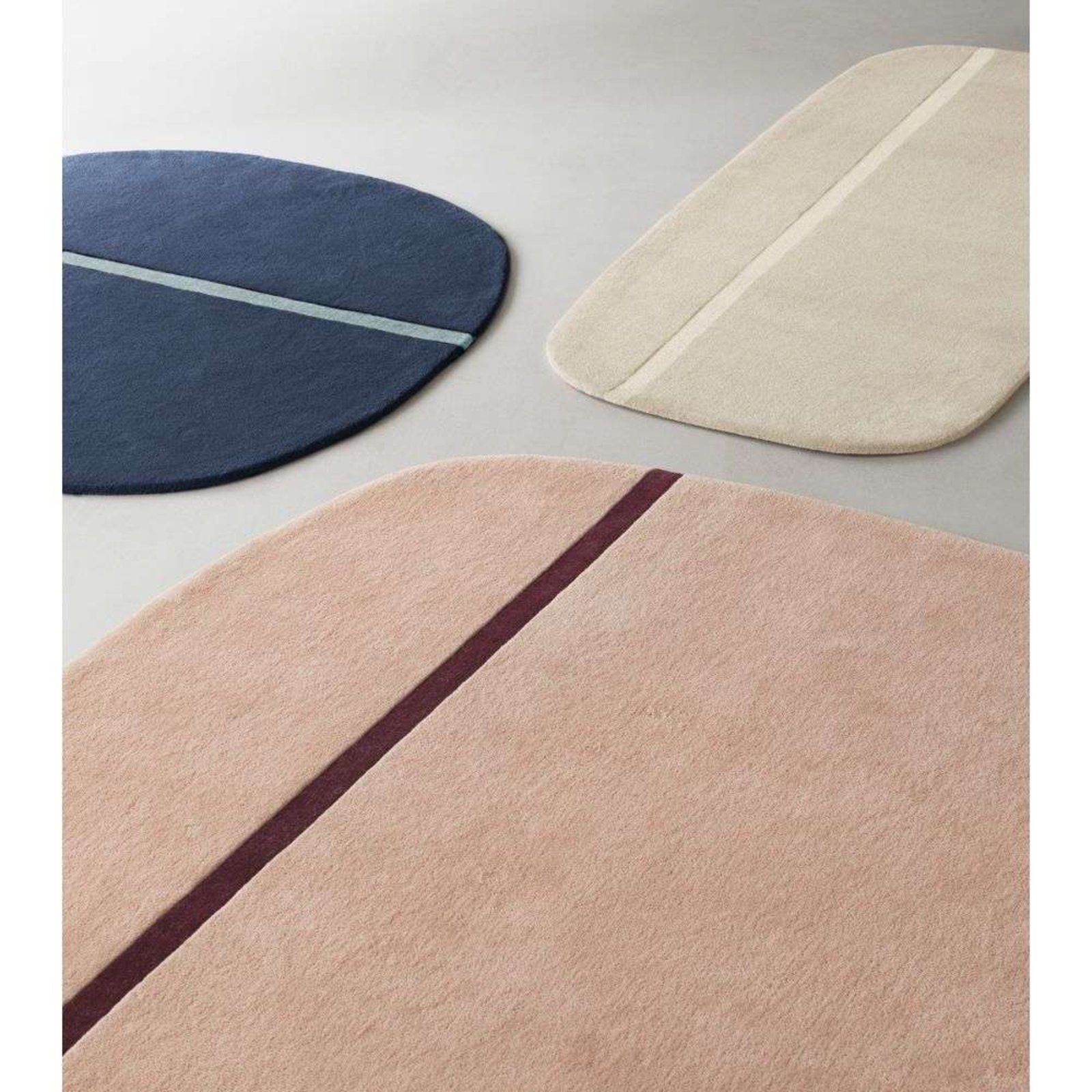 Oona Rug 140x140 Rose - Normann Copenhagen