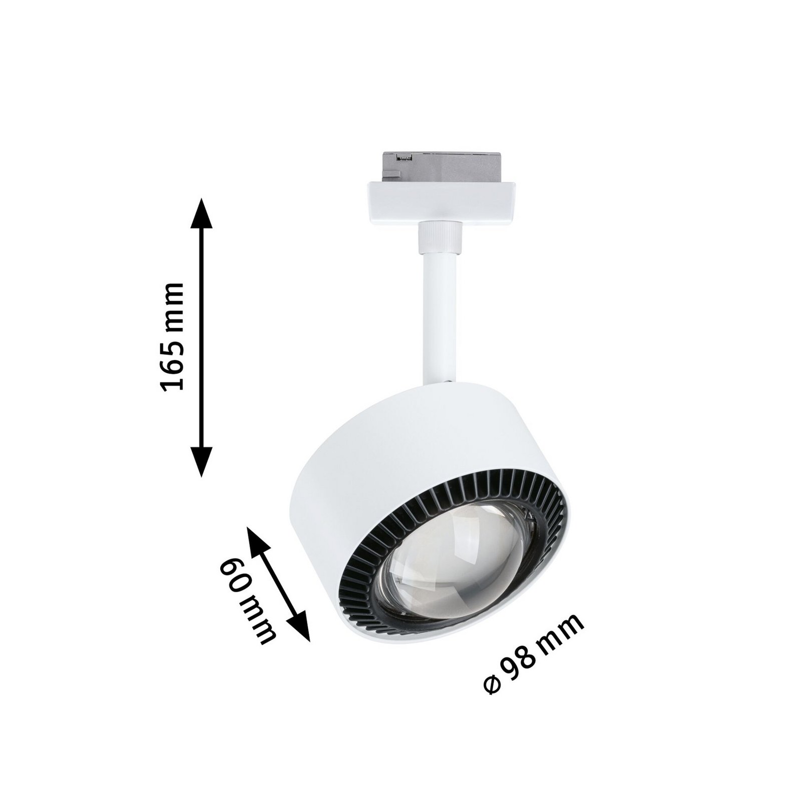 Paulmann URail LED-Spot Aldan, 4.000K, сигнално бял