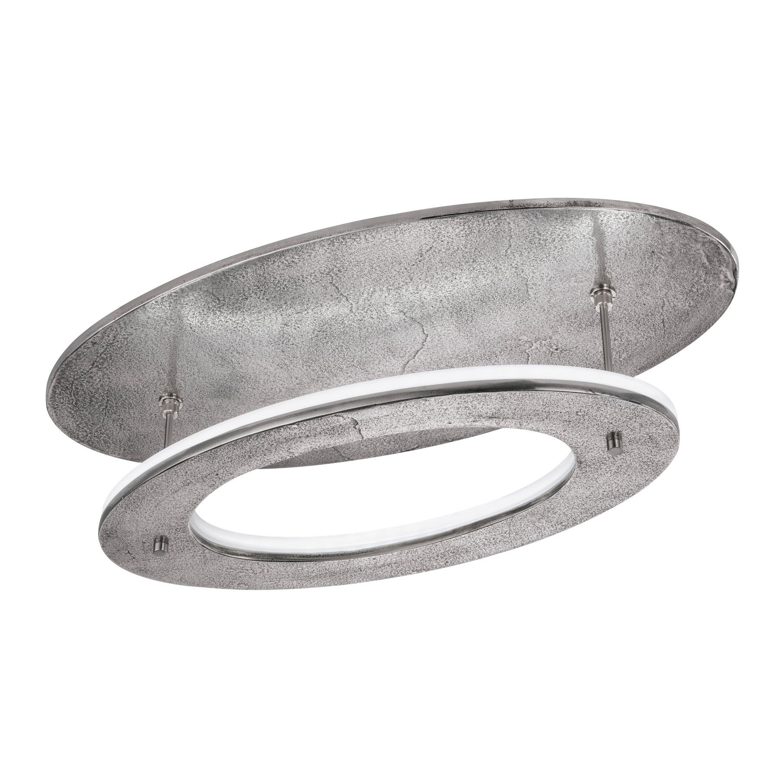 Fischer & Honsel Rennes ceiling light, remote control, Ø 75 cm, for Living / Dining Room, metal, 42 W, energy efficiency: A+, L: 75 cm, W: 37.5 cm, H: 25 cm