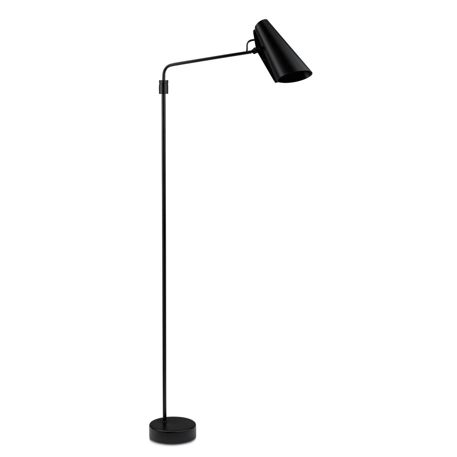 Northern Birdy Swing floor lamp, black/black, for Living / Dining Room, steel, aluminium, E27, 11 W, H: 133 cm