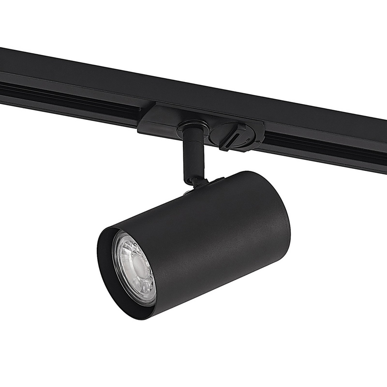 Lindby 1-Phasen-Schienensystem Linaro, GU10, 3-flg., schwarz