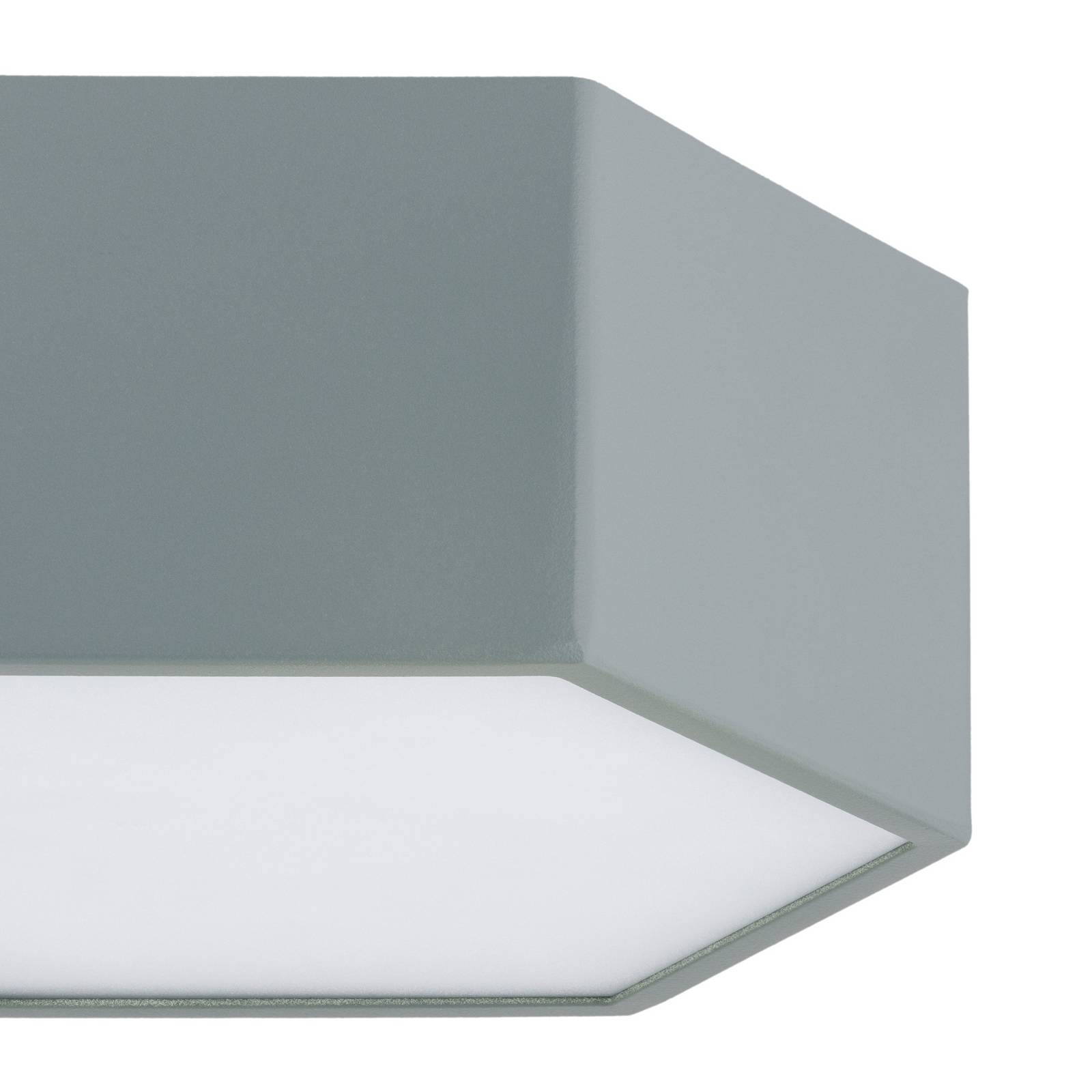 Lampa sufitowa LED Libre, szałwiowa zieleń, stal, 3000 K