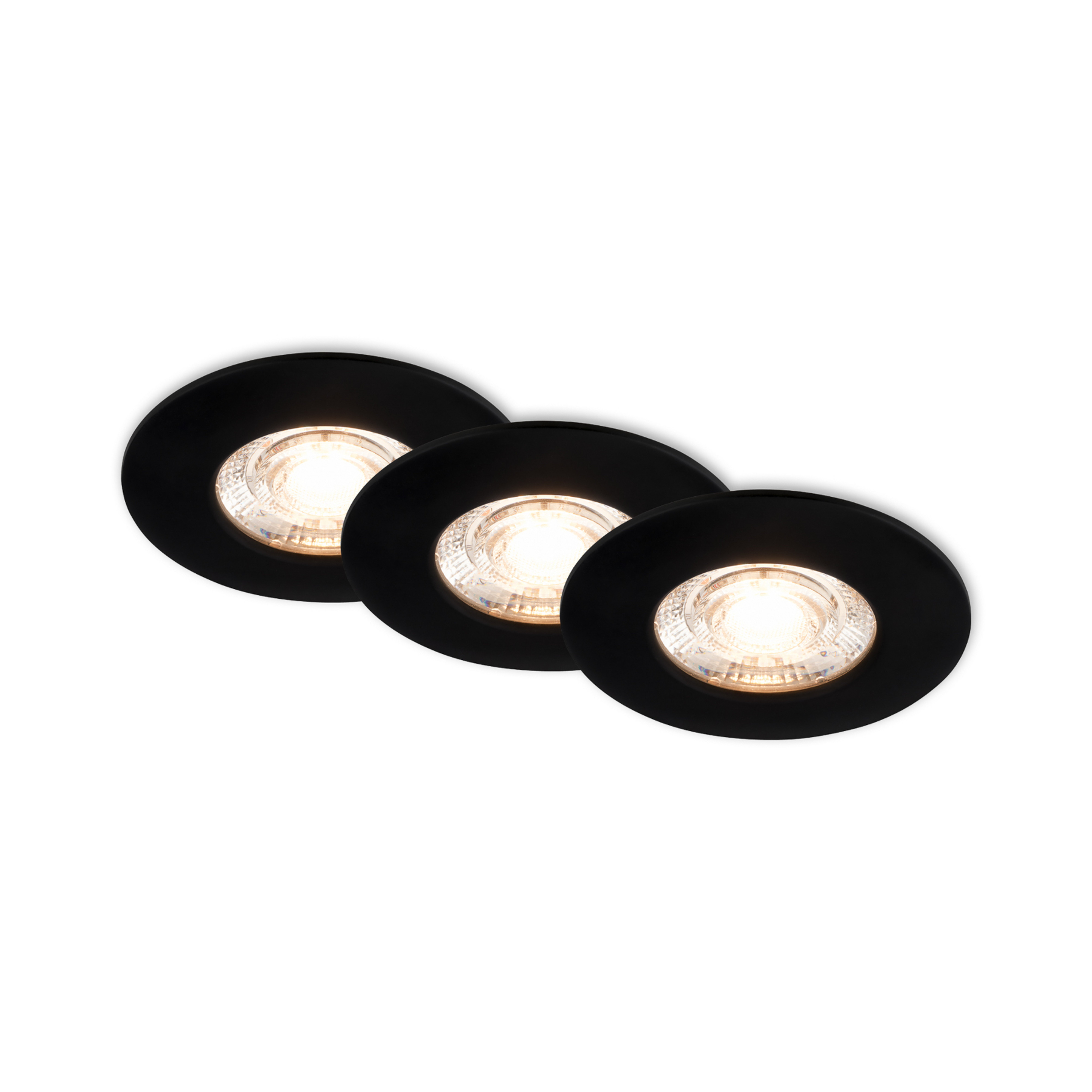 LED ugradbeni stropni spot Kulana Mini IP44 3 crni